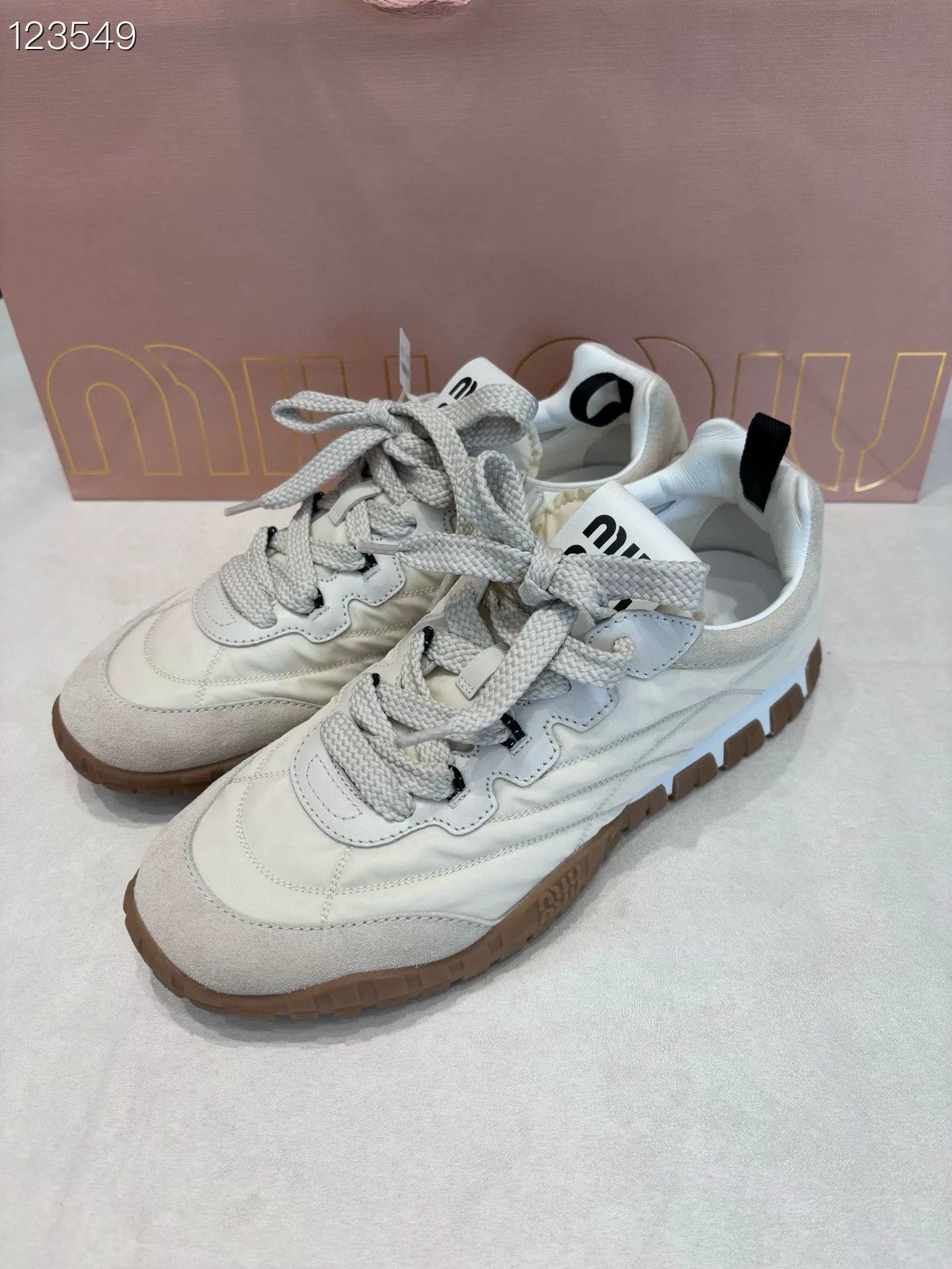 Miu Miu MiuMiu Retro Training Shoes 040771 Size US 7 / IT 37 - 2 Thumbnail