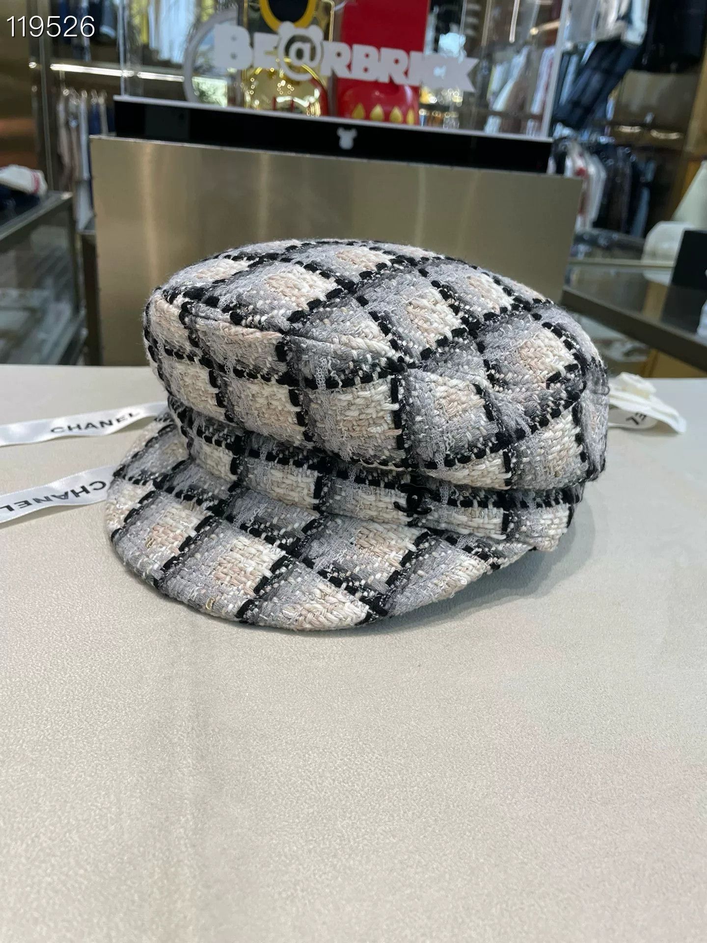 Chanel Chanel 22K Tweed Check Newsboy Cap Size ONE SIZE - 2 Thumbnail