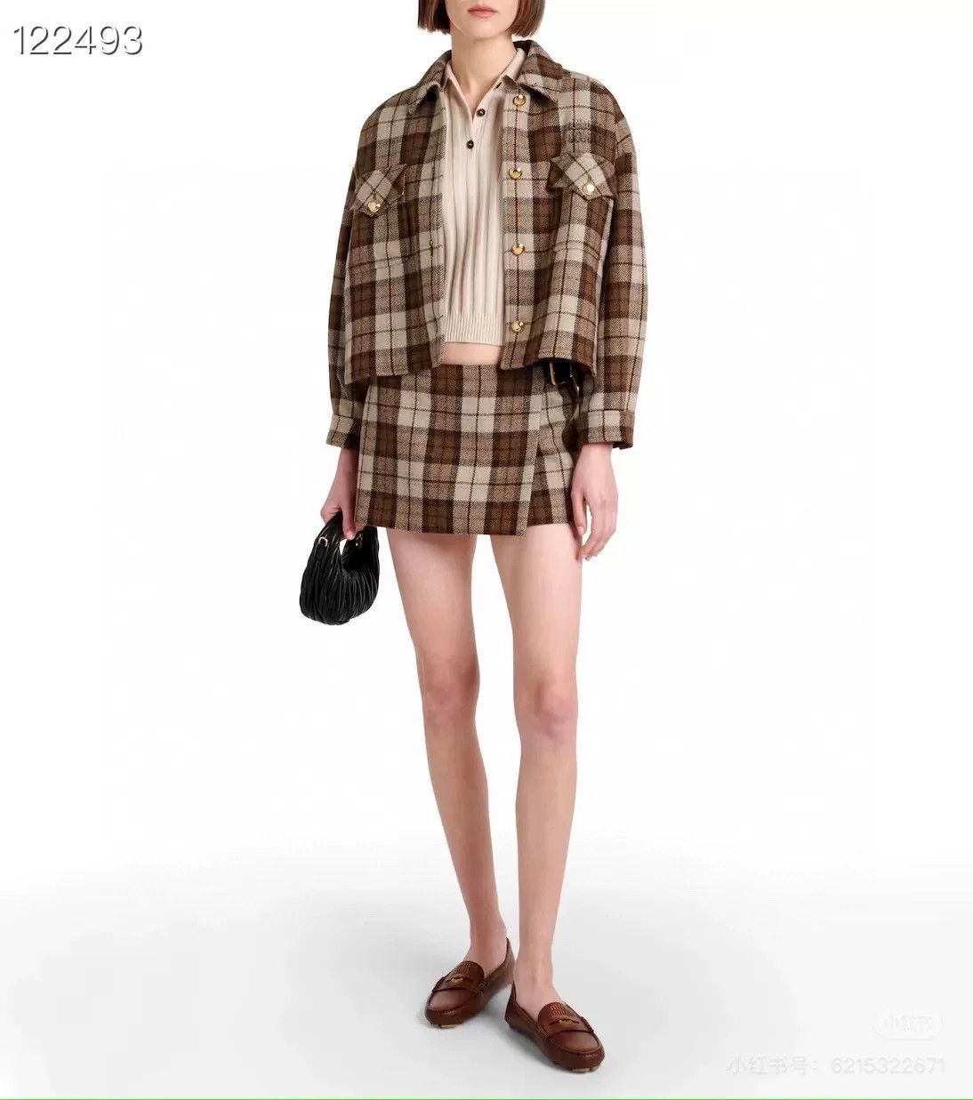 Miu Miu Miumiu 24SS Houndstooth Padded Jacket Size S / US 4 / IT 40 - 9 Thumbnail