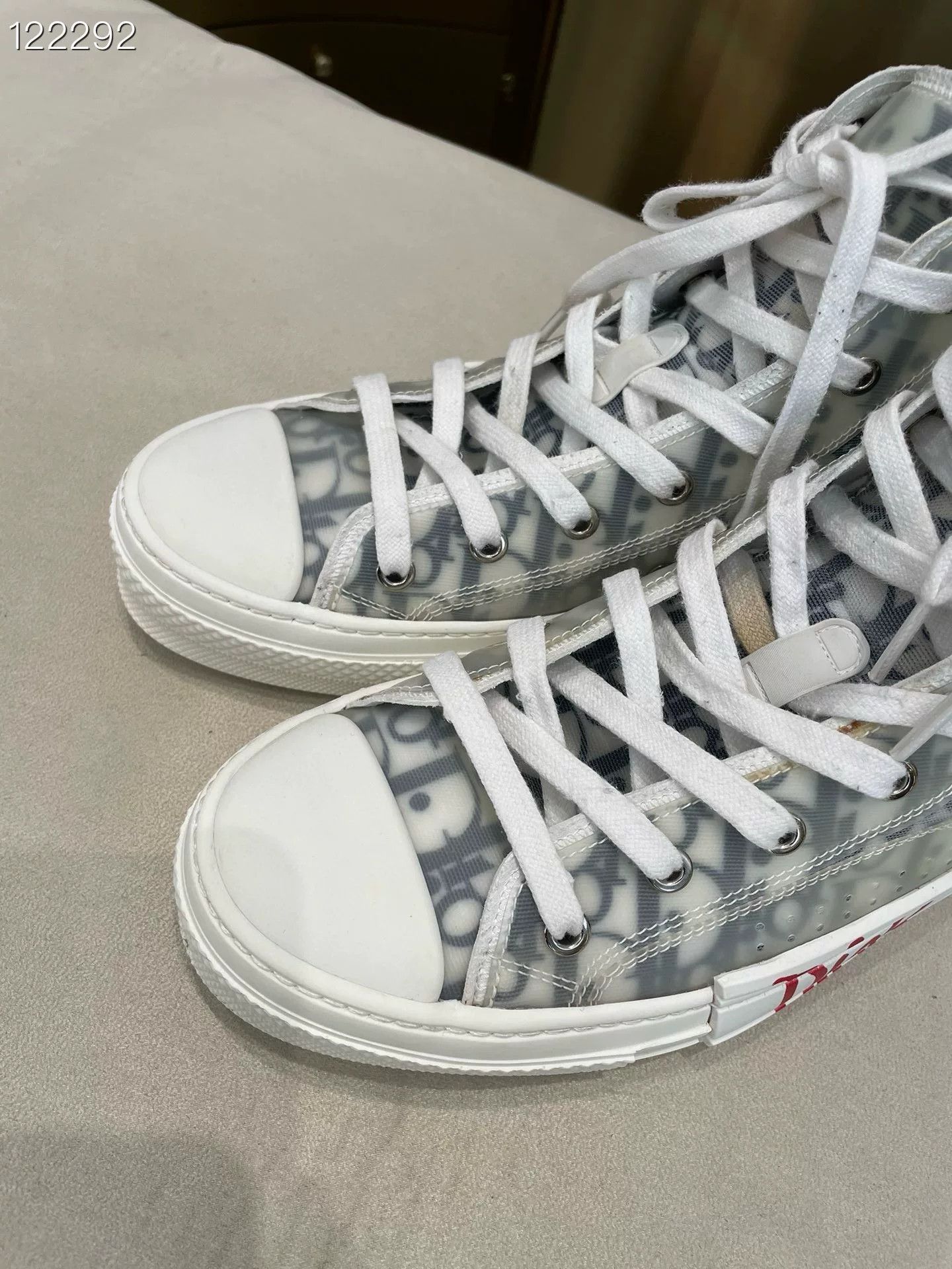 Dior Dior B23 High-Top Canvas Sneakers Size US 6 / EU 39 - 3 Thumbnail