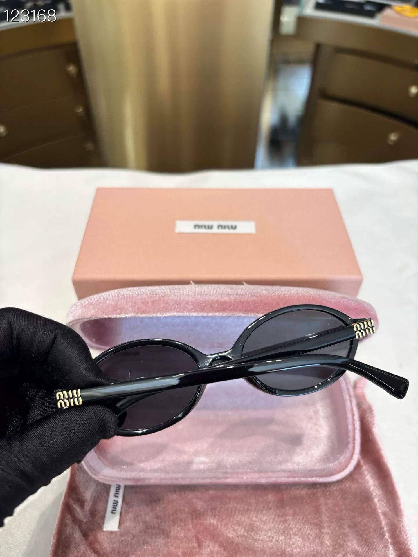Miu Miu Miu Miu Retro Small Frame Sunglasses Size ONE SIZE - 2 Thumbnail