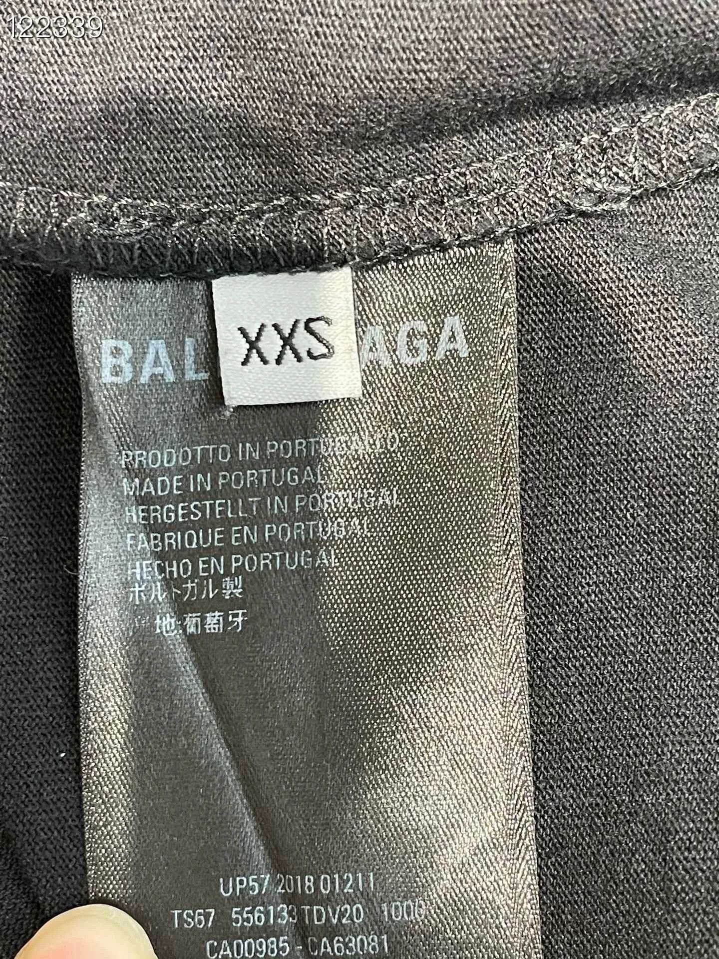 Balenciaga Balenciaga Black T-shirt with Back Colorful Logo Size XXS / US 00 / IT 34 - 6 Thumbnail