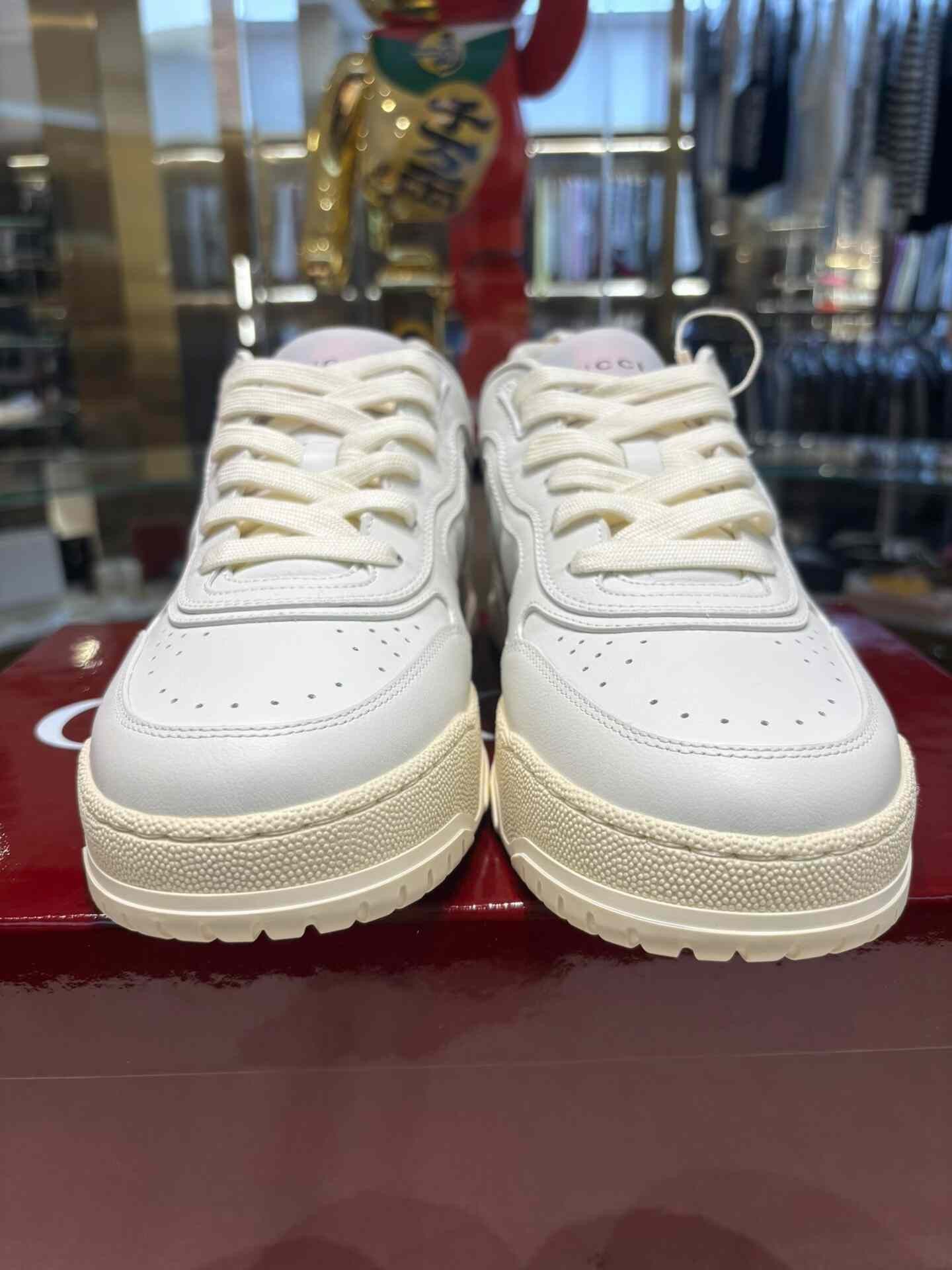 Gucci Gucci Red Green Stripe White Sneakers Size US 9 / EU 42 - 5 Thumbnail