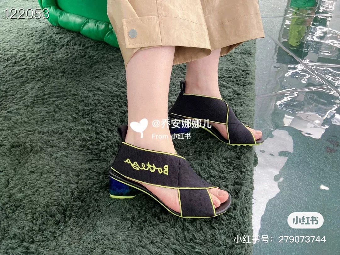 BV By Bodega BV Elastic Strap Sandals 5cm Heel Size US 6 / IT 36 - 6 Thumbnail