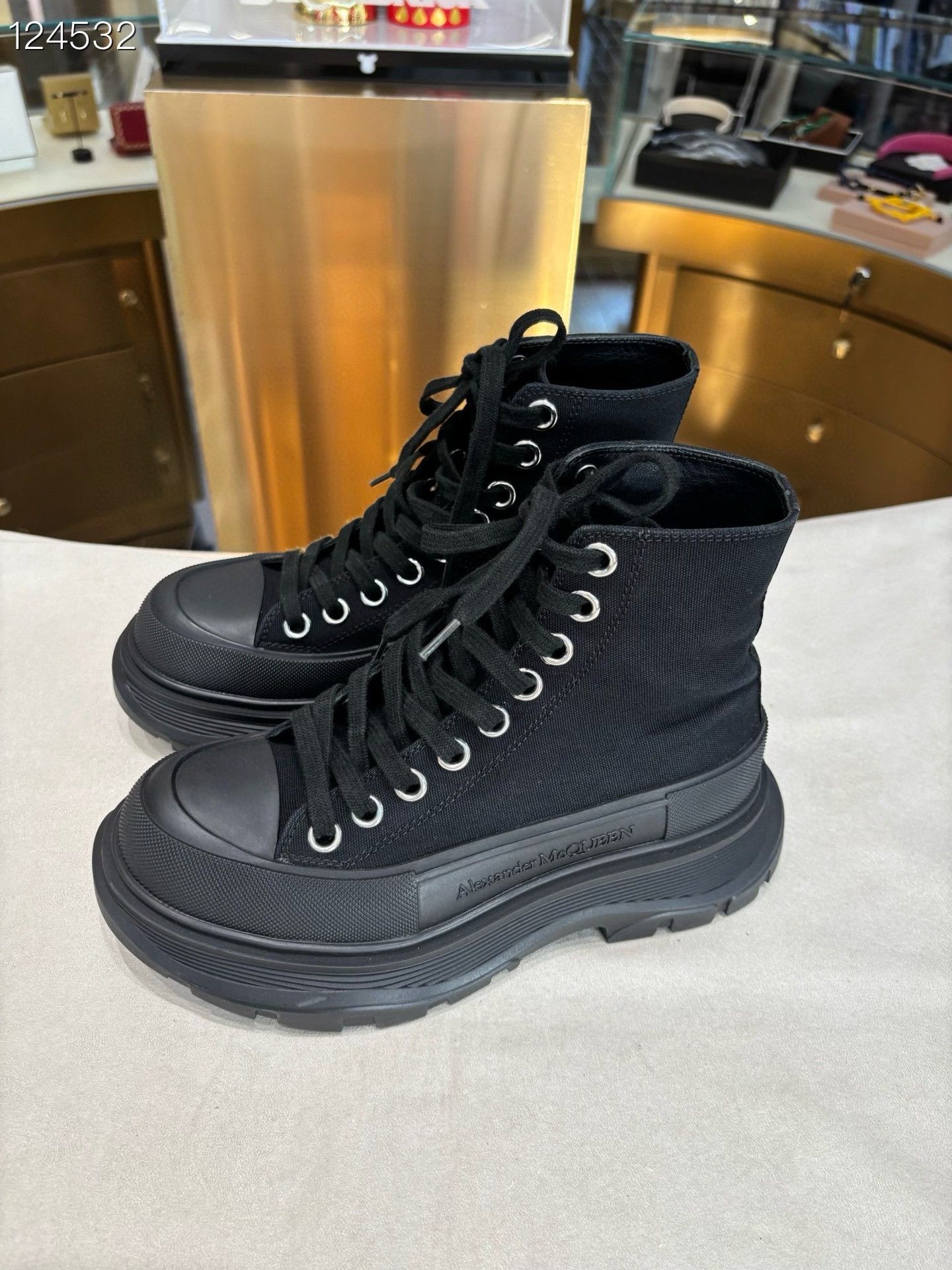 Alexander McQueen Alexander McQueen Tread Slick High-Top Size US 4.5 / IT 34.5 - 2 Thumbnail
