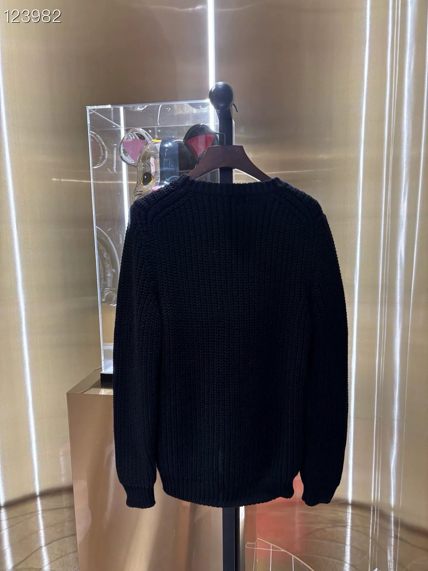 Fendi Fendi Black Wool Knit Sweater Size US M / EU 48-50 / 2 - 2 Thumbnail