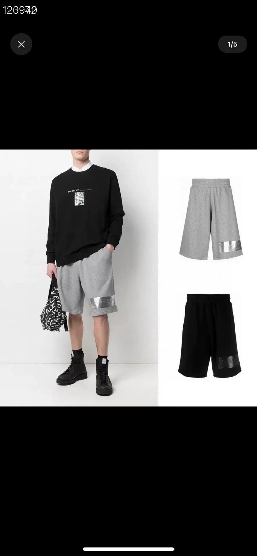Givenchy Givenchy Gray Sporty Casual Shorts Size US 26 / EU 42 - 7 Thumbnail