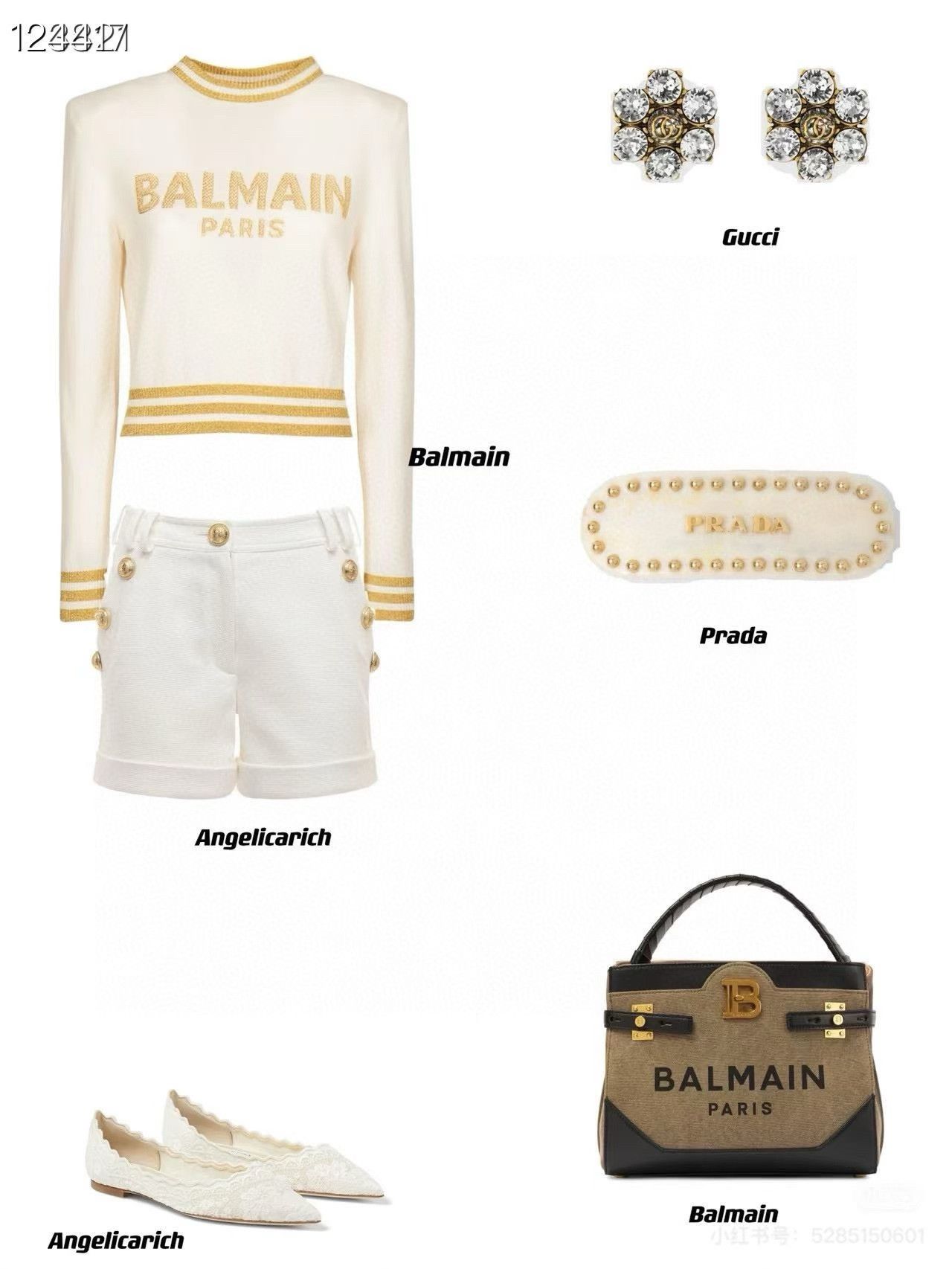 Balmain Balmain Classic Gold Letter Knit Sweater Size S / US 4 / IT 40 - 8 Thumbnail