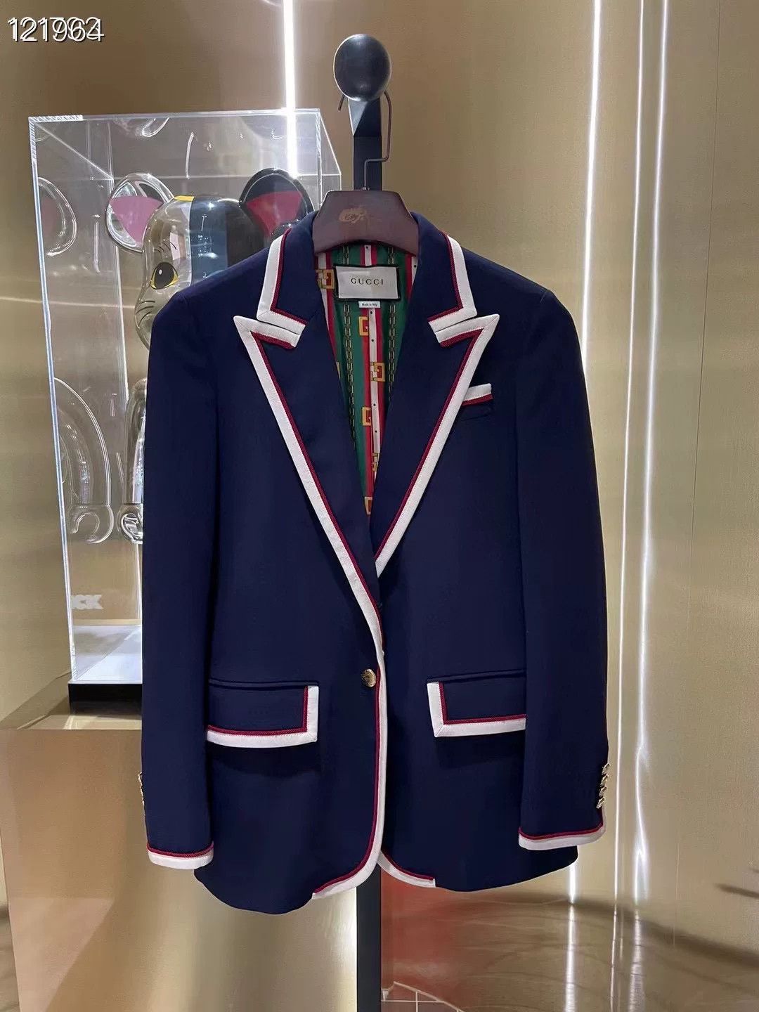 Gucci Gucci Women's Casual Color-Blocked Lapel Suit Size S / US 4 / IT 40 - 3 Thumbnail