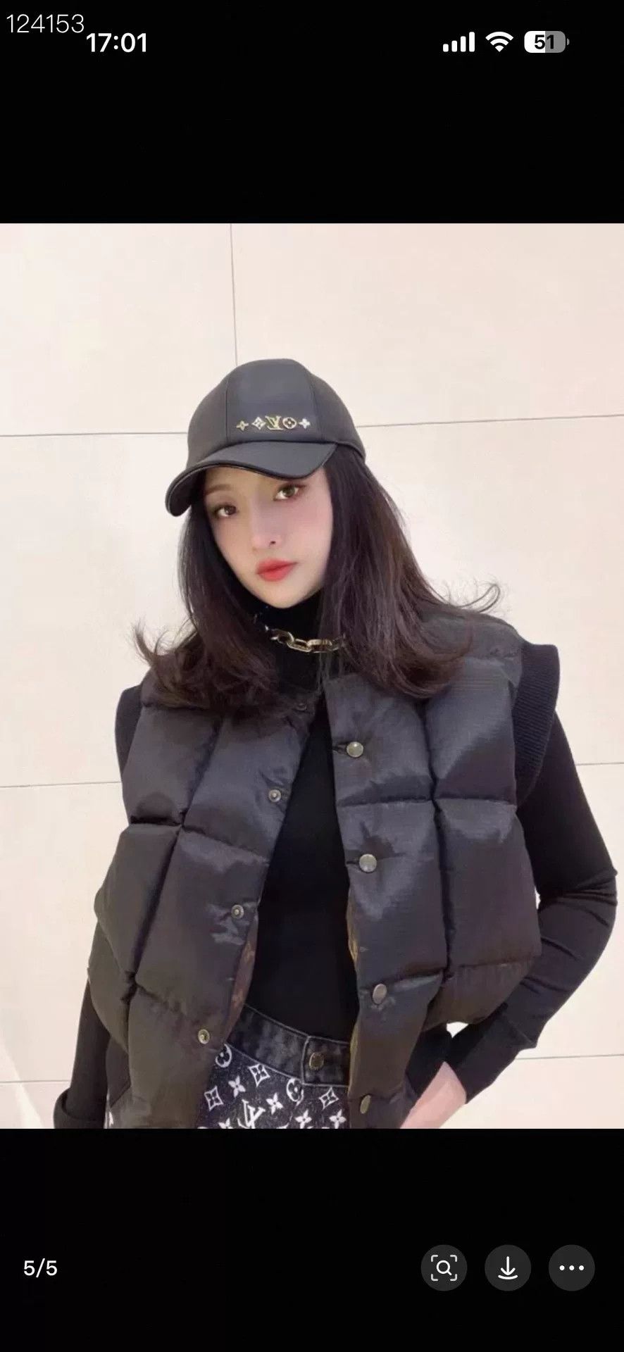 Louis Vuitton LV Leather Silk Logo Black Baseball Cap Size ONE SIZE - 6 Thumbnail