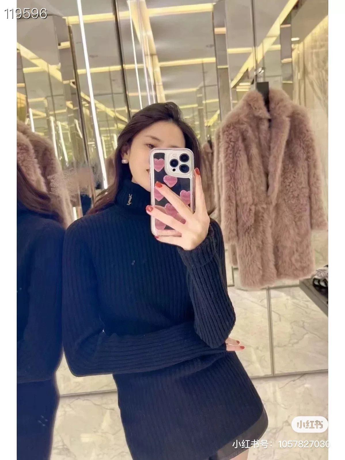 Yves Saint Laurent YSL Black Small Logo Turtleneck Sweater Size L / US 10 / IT 46 - 6 Thumbnail