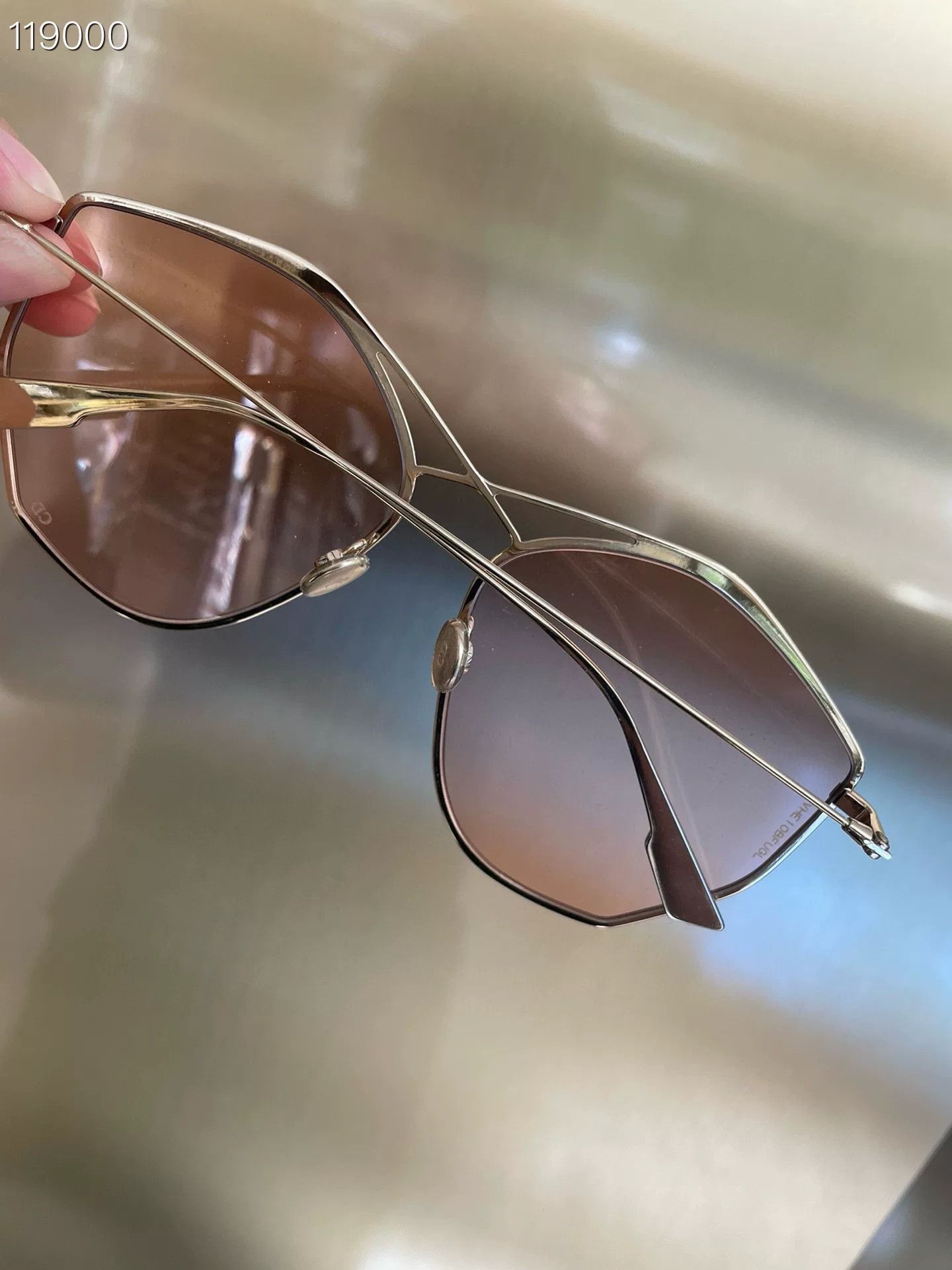 Dior Dior Polygonal Brown Sunglasses Size ONE SIZE - 2 Thumbnail