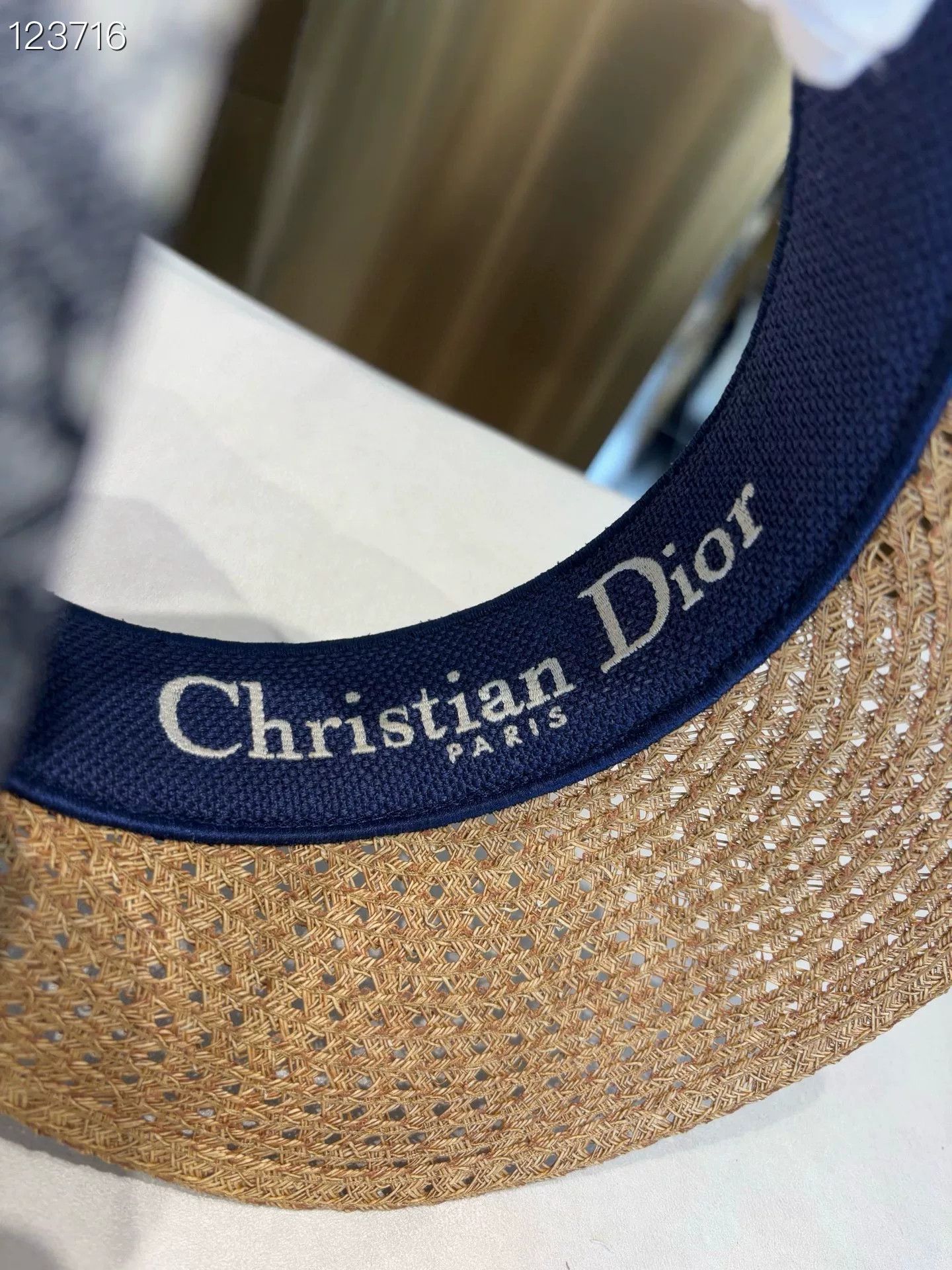 Dior Dior Woven UV Protection Visor Hat Size ONE SIZE - 6 Thumbnail