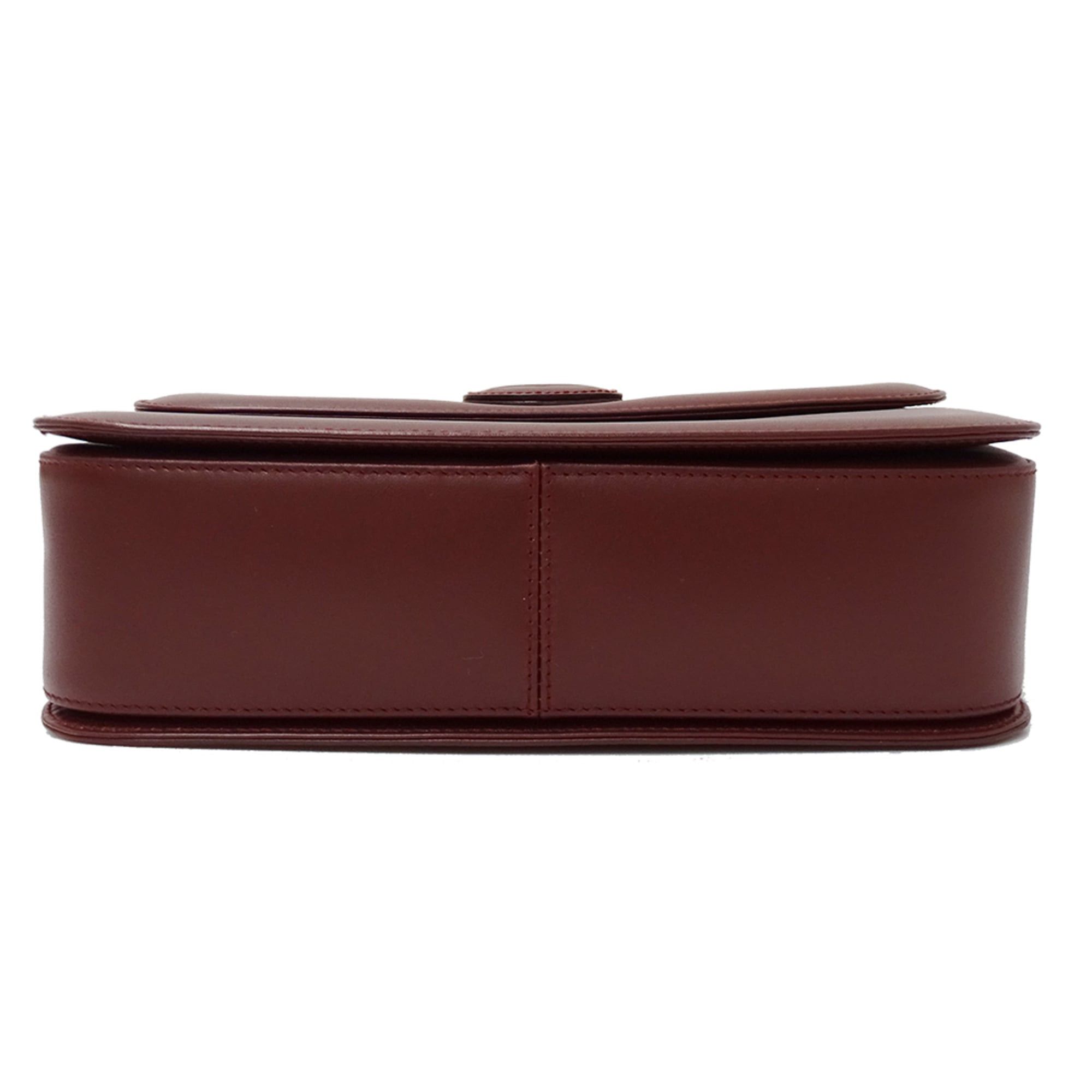 Cartier Cartier handbag for women, brand name shoulder bag, must-have leather, burgundy/wine red, crossbody. Size ONE SIZE - 3 Thumbnail