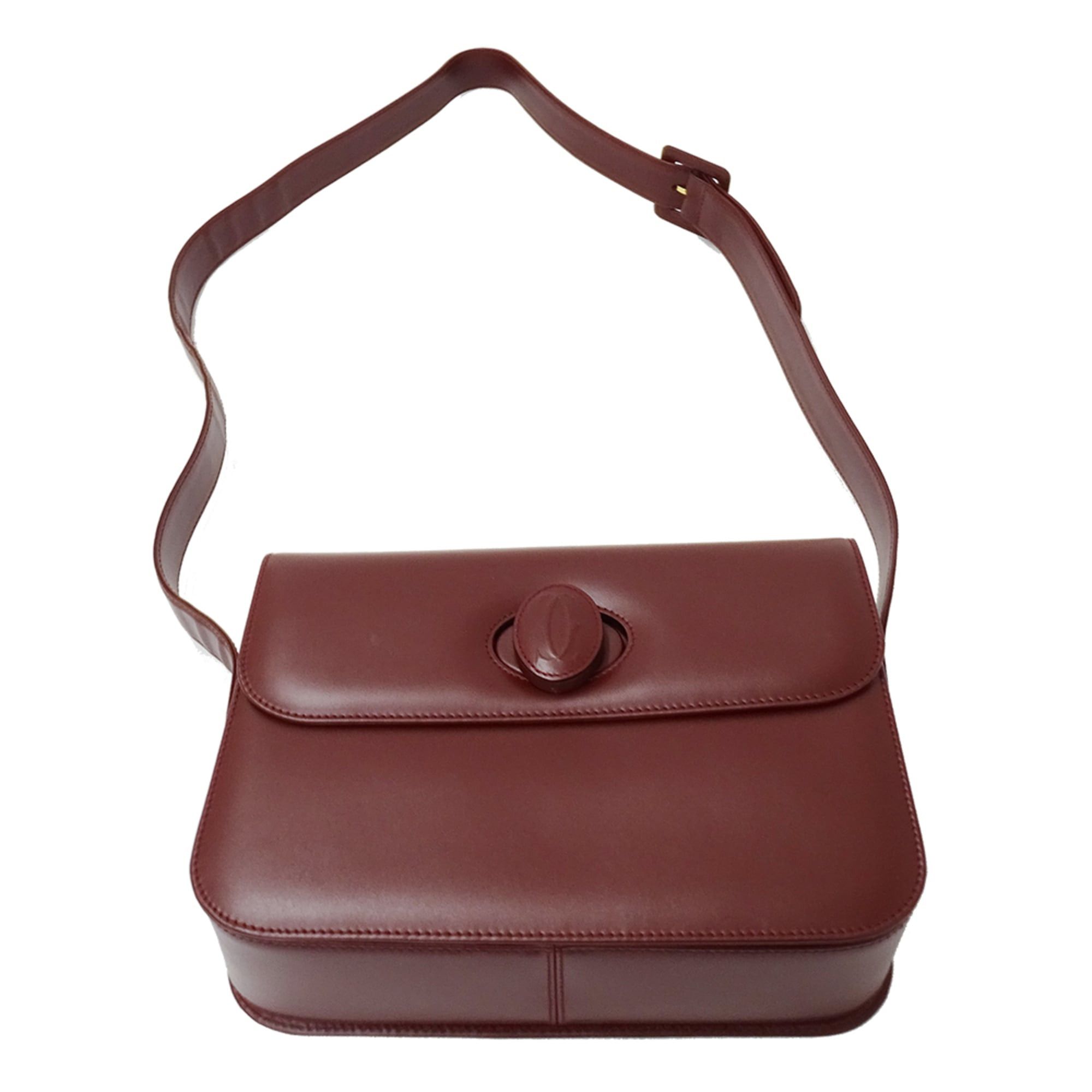 Cartier Cartier handbag for women, brand name shoulder bag, must-have leather, burgundy/wine red, crossbody. Size ONE SIZE - 5 Thumbnail