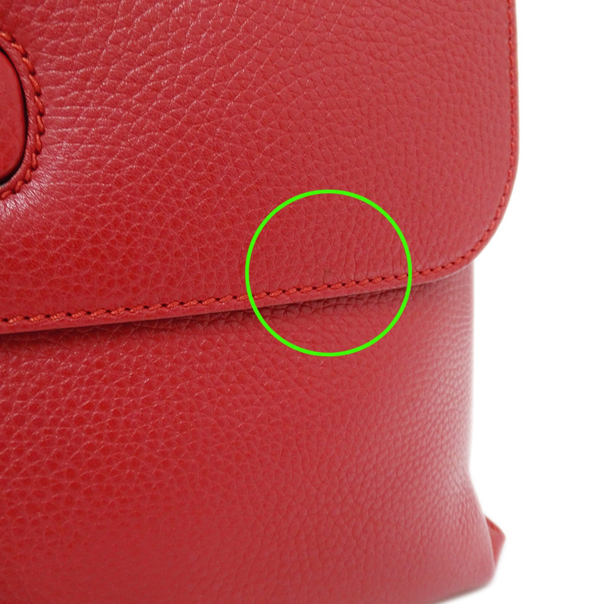 Gucci Gucci Women's Handbag, Brand Handbag/Shoulder Bag, 2-way, Bamboo Leather, Red, 392013 Red Size ONE SIZE - 11 Thumbnail