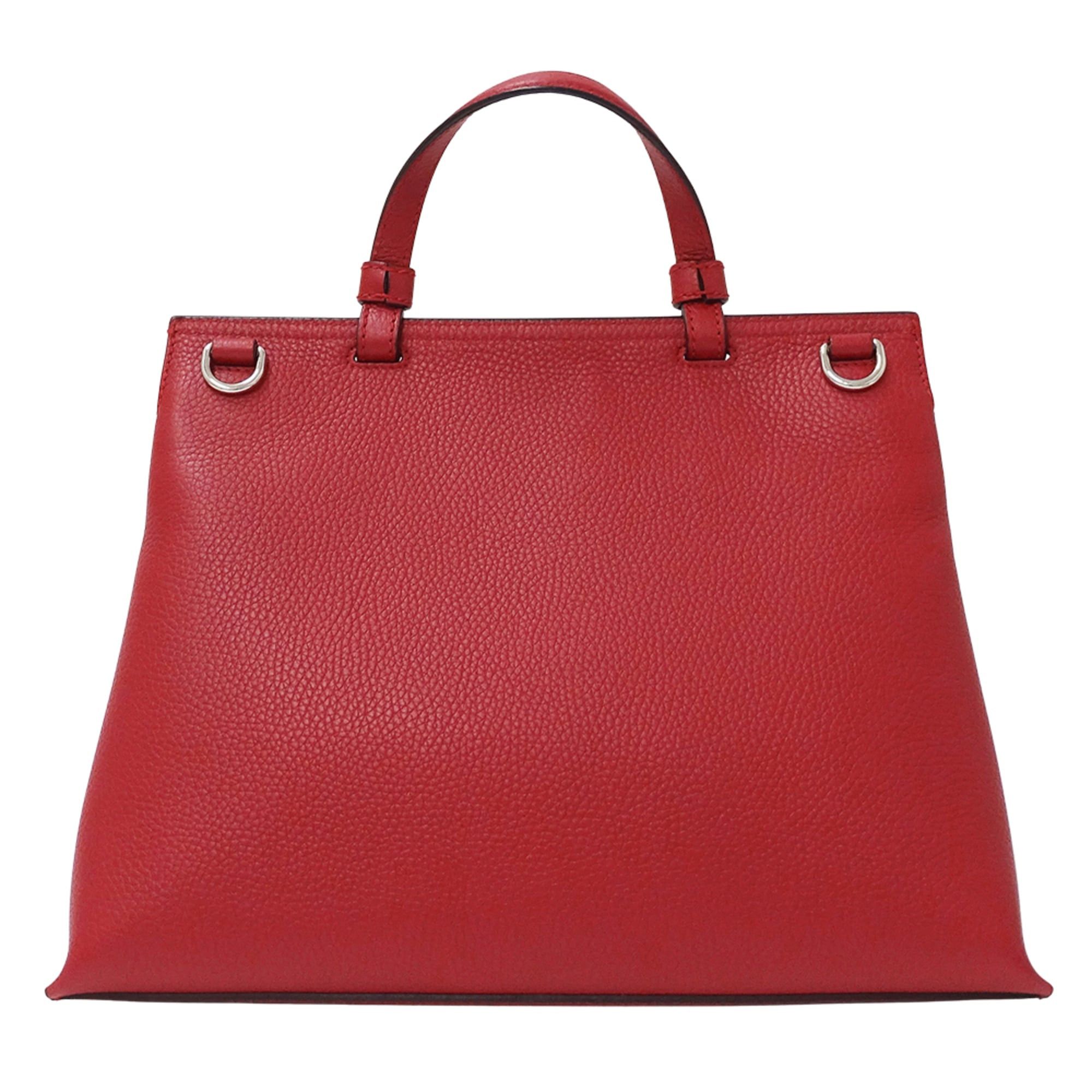 Gucci Gucci Women's Handbag, Brand Handbag/Shoulder Bag, 2-way, Bamboo Leather, Red, 392013 Red Size ONE SIZE - 2 Thumbnail