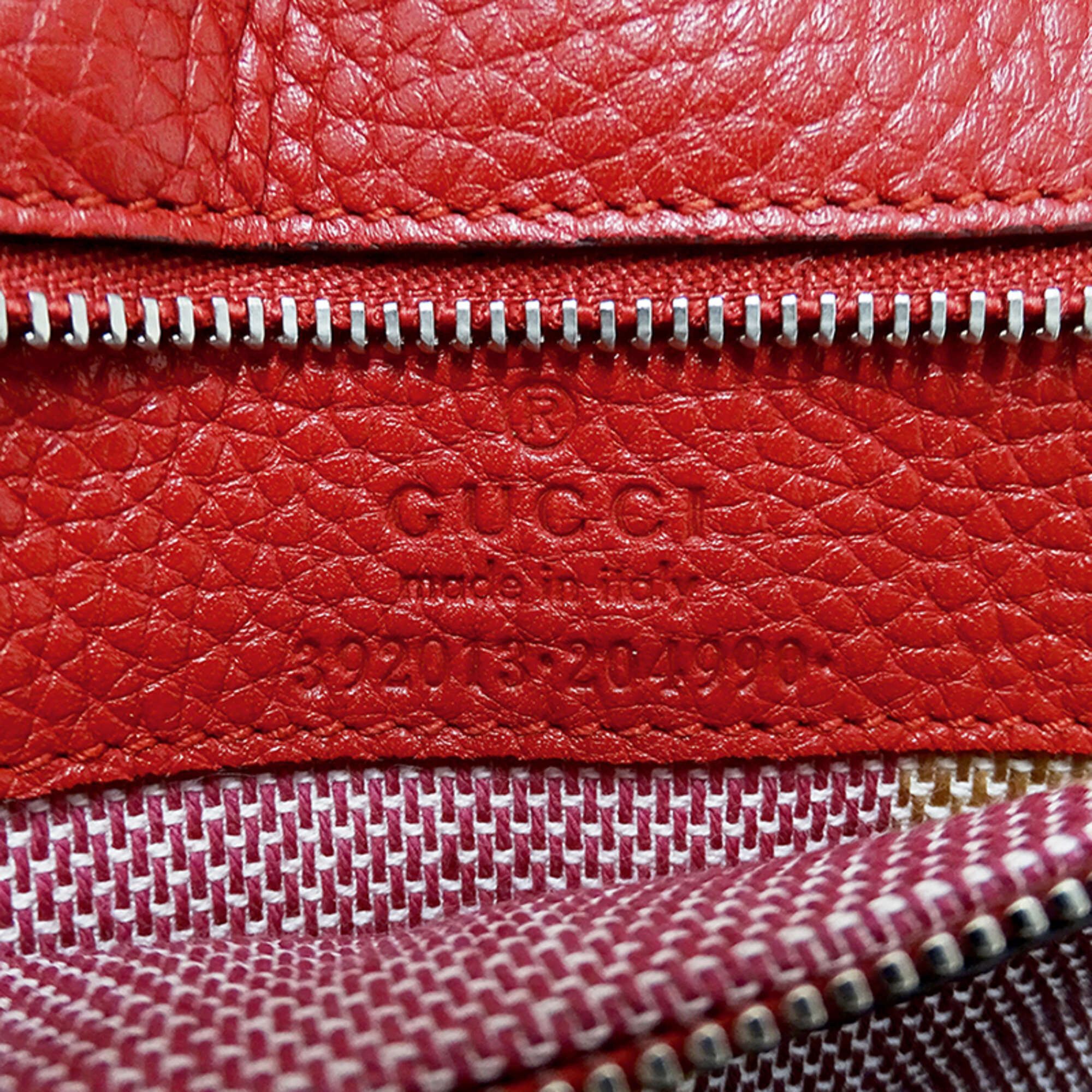 Gucci Gucci Women's Handbag, Brand Handbag/Shoulder Bag, 2-way, Bamboo Leather, Red, 392013 Red Size ONE SIZE - 6 Thumbnail