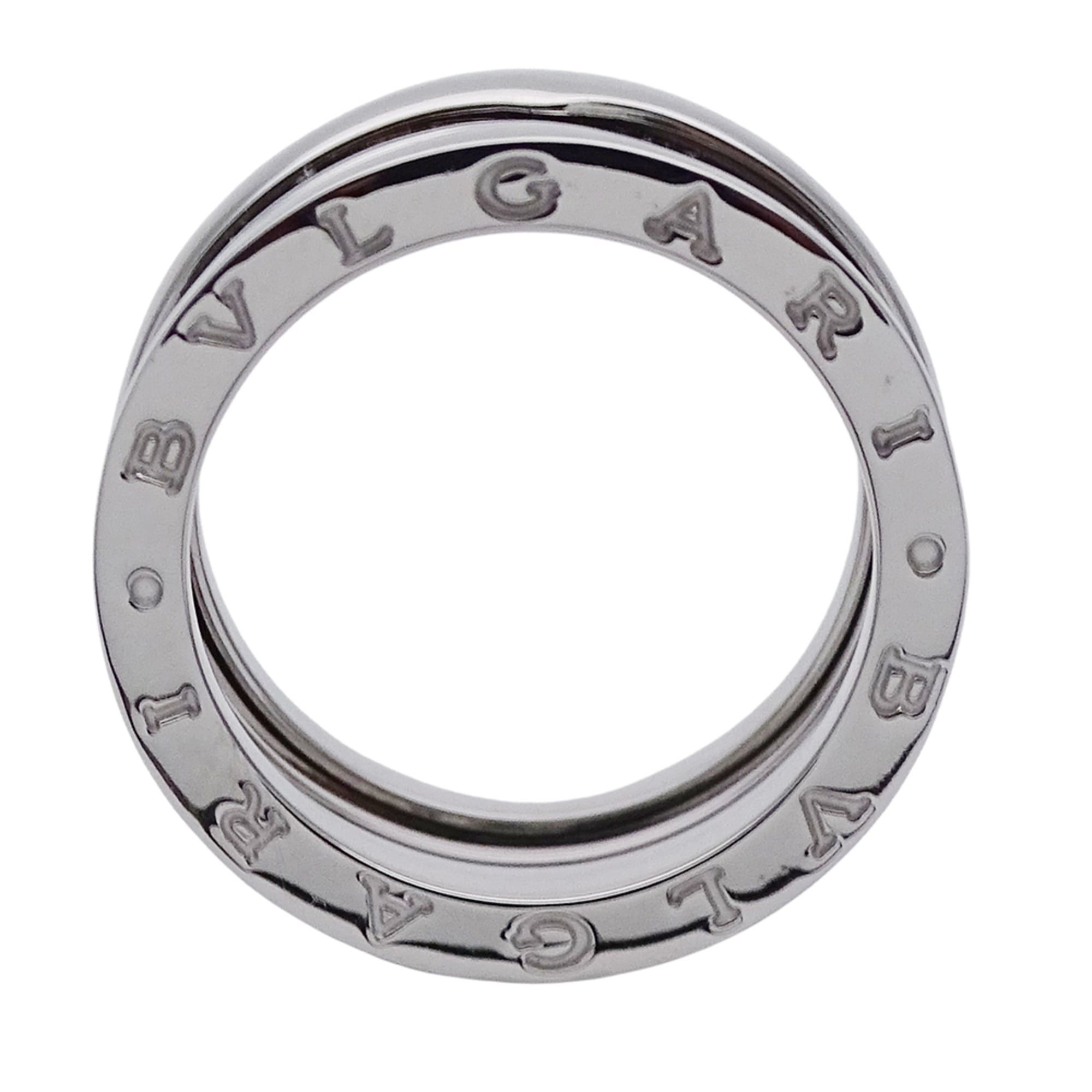Bvlgari Bulgari BVLGARI Ring for Women and Men, Brand Ring, 750WG B-zero1, 3-band, White Gold, Size #54 (approx. 1) Jewelry Size ONE SIZE - 3 Thumbnail