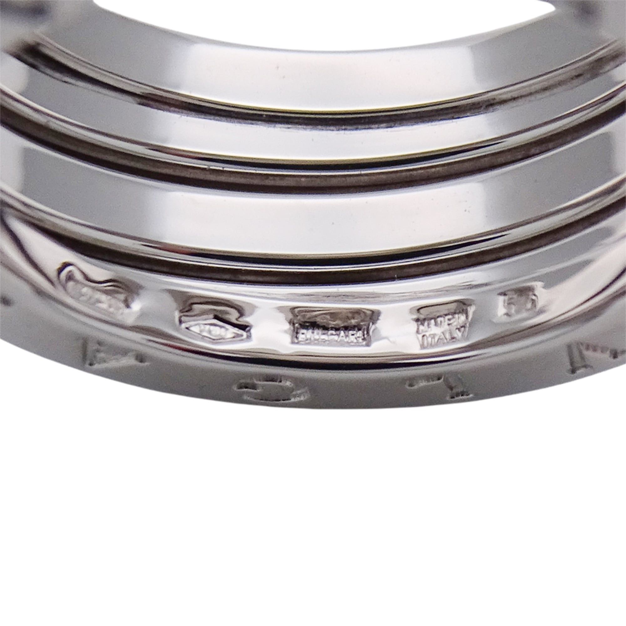 Bvlgari Bulgari BVLGARI Ring for Women and Men, Brand Ring, 750WG B-zero1, 3-band, White Gold, Size #54 (approx. 1) Jewelry Size ONE SIZE - 5 Thumbnail
