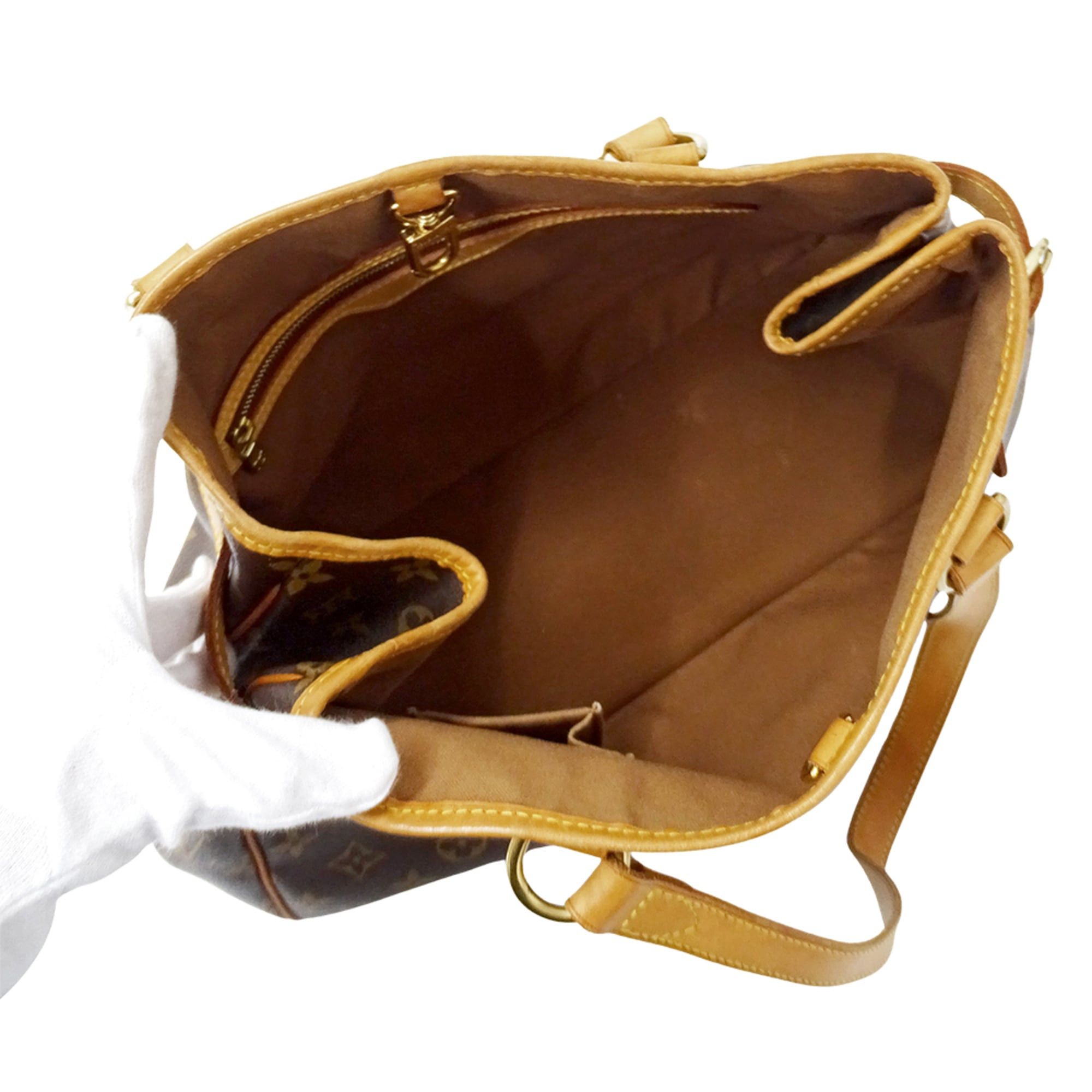 Louis Vuitton Louis Vuitton handbag, Monogram, women's, brand, tote bag, shoulder Batignolles Horizontal M51154, brown Size ONE SIZE - 5 Thumbnail