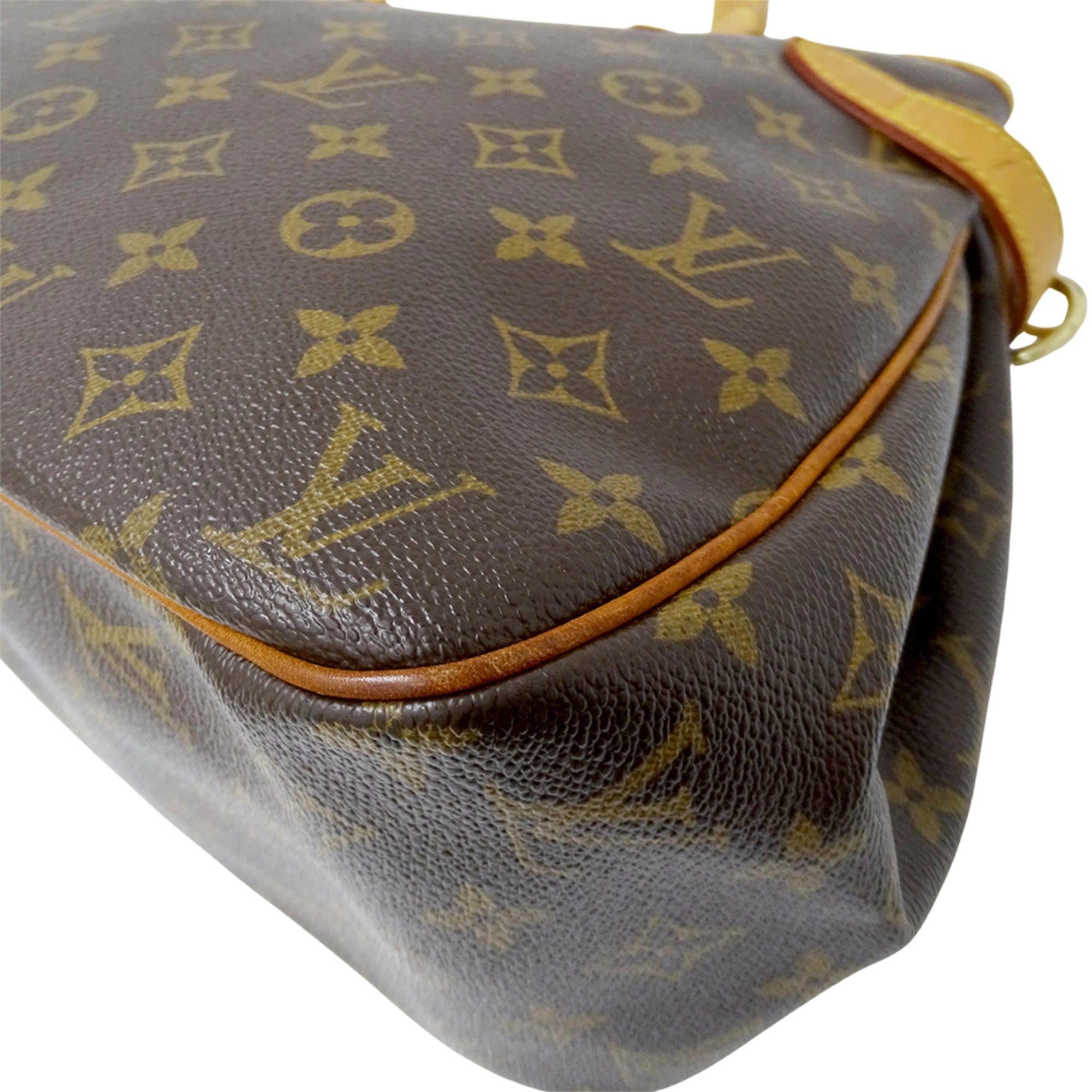 Louis Vuitton Louis Vuitton handbag, Monogram, women's, brand, tote bag, shoulder Batignolles Horizontal M51154, brown Size ONE SIZE - 13 Thumbnail