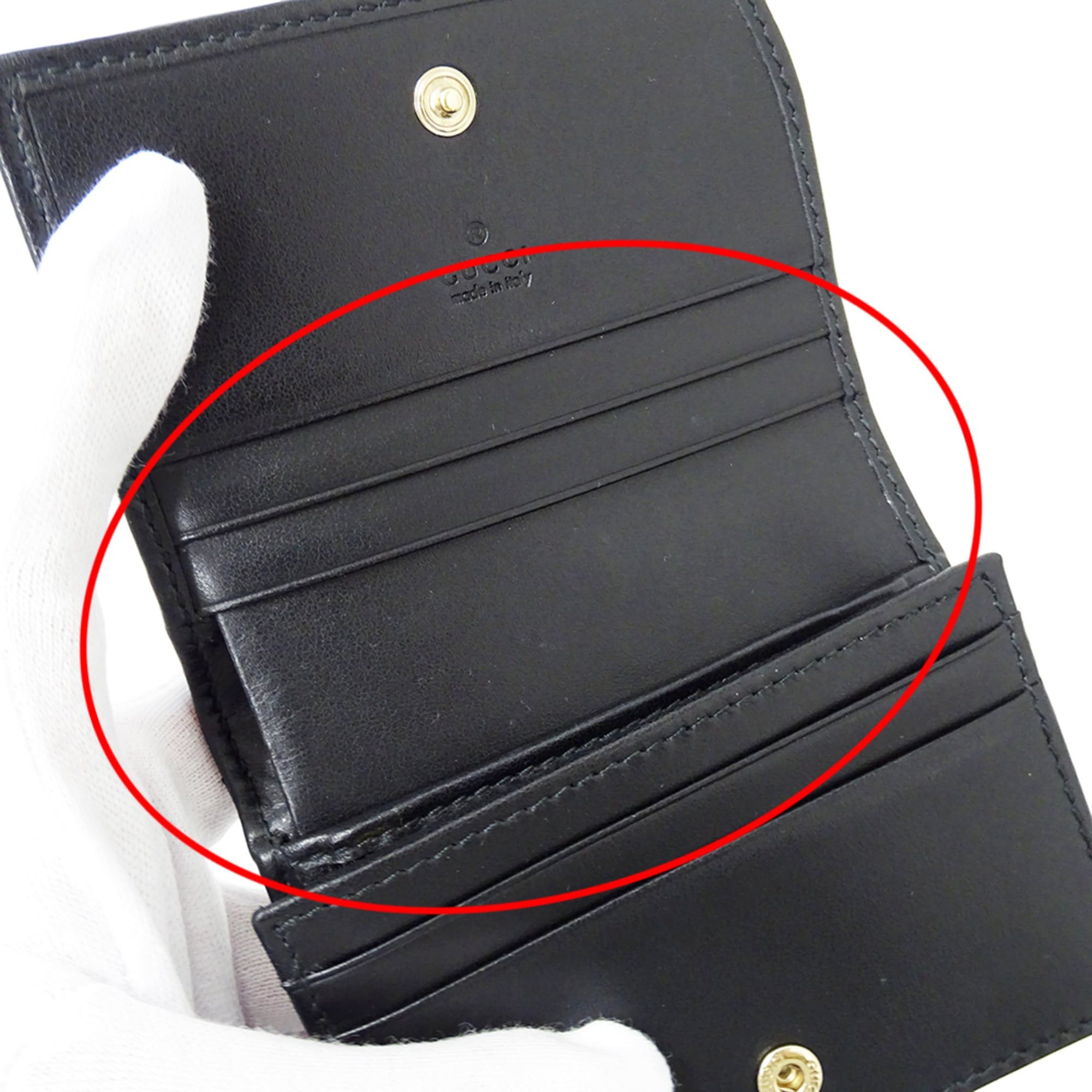Gucci Gucci Wallet for Women and Men, Brand Name, Bi-fold Wallet, GG Marmont Leather, Black, 466492, Quilted, Mini Size ONE SIZE - 7 Thumbnail