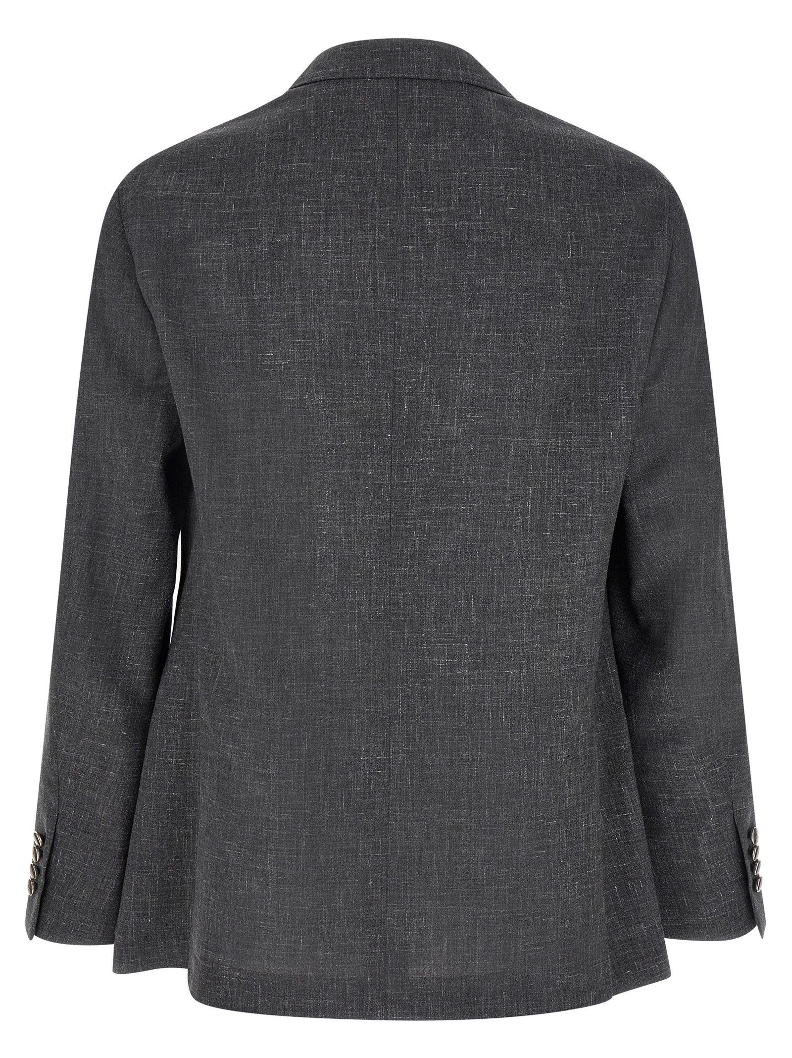 Brunello Cucinelli Blazer Flamed Canvas Blazer Size 48R - 2 Thumbnail