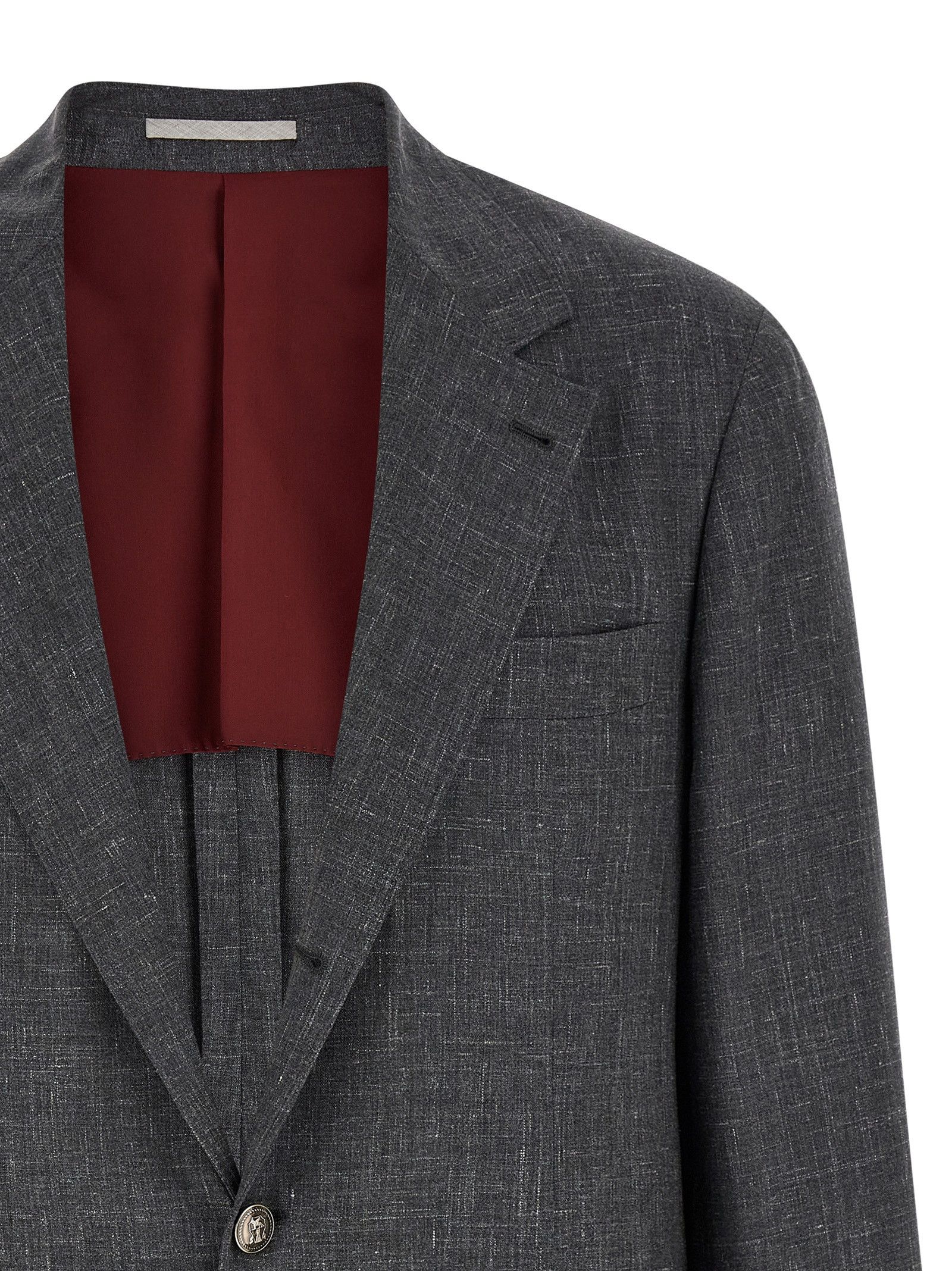 Brunello Cucinelli Blazer Flamed Canvas Blazer Size 52R - 3 Thumbnail