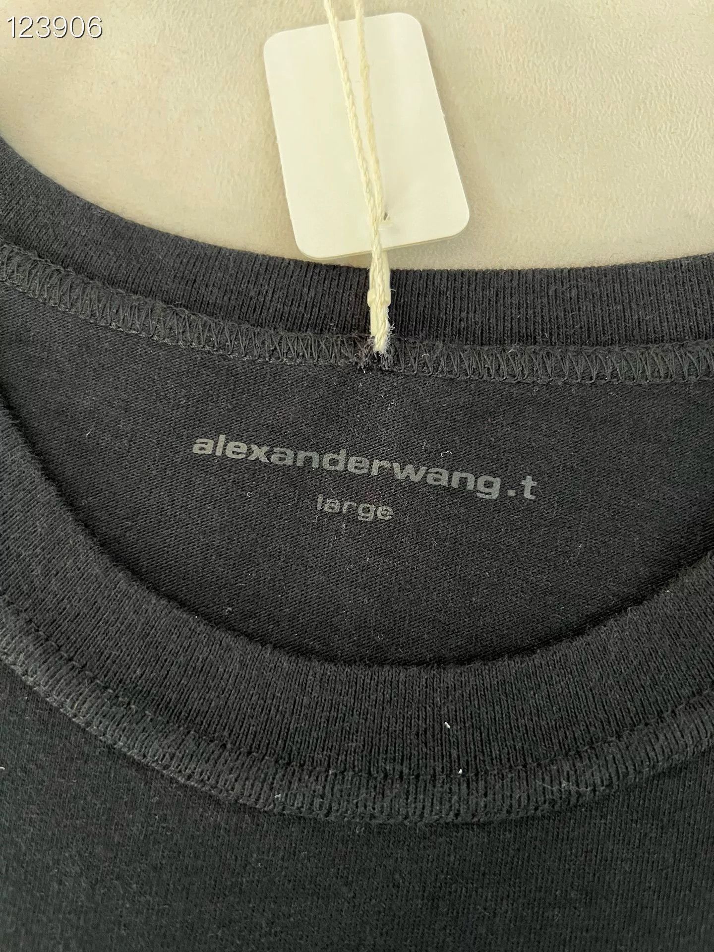 King Alexander Wang Slim Small Logo Black T-Shirt L Size L / US 10 / IT 46 - 3 Thumbnail