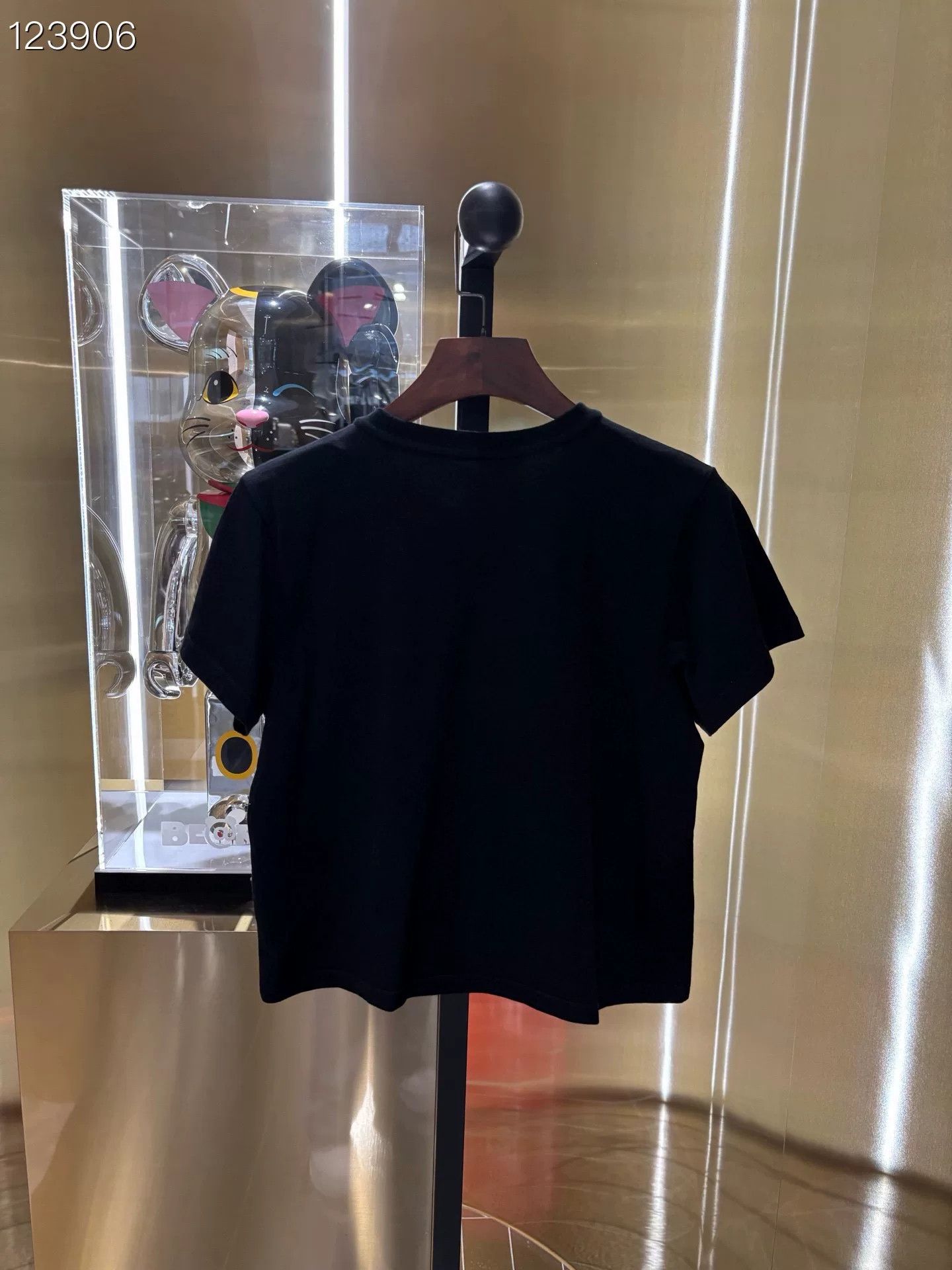 King Alexander Wang Slim Small Logo Black T-Shirt L Size L / US 10 / IT 46 - 2 Thumbnail