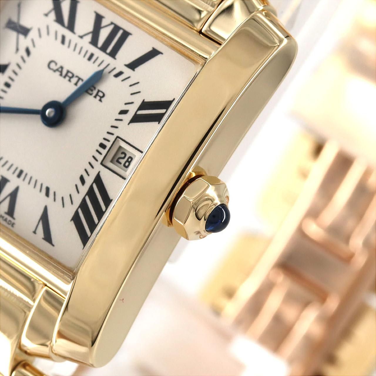 Cartier Cartier Cartier Tank Francaise Au750 Quartz Precious Metal Quartz W50014N2 DUTY FREE for USA Size ONE SIZE - 4 Thumbnail