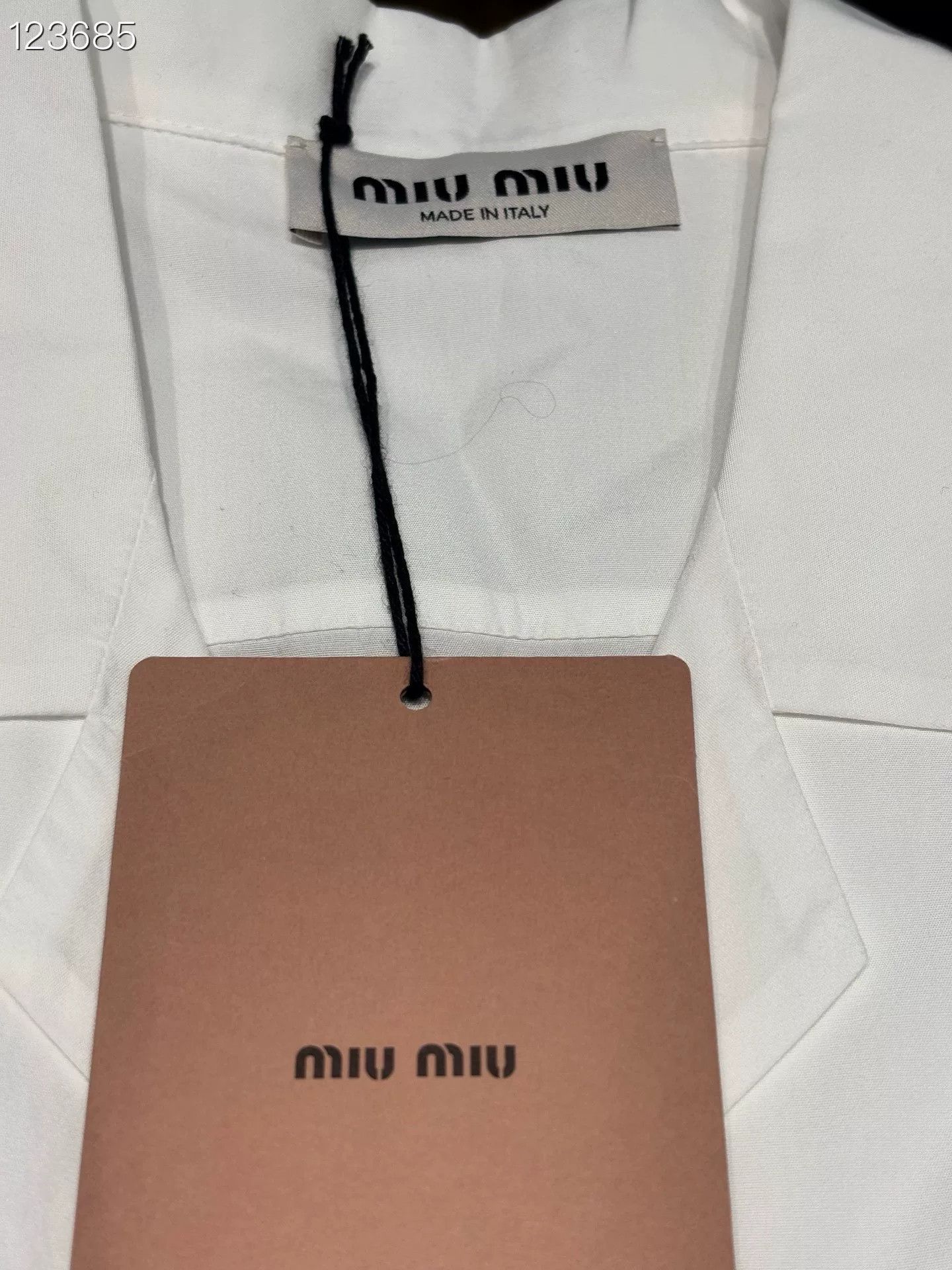 Miu Miu Miu Miu White Letter Pocket Shirt 36 Size XS / US 0-2 / IT 36-38 - 3 Thumbnail