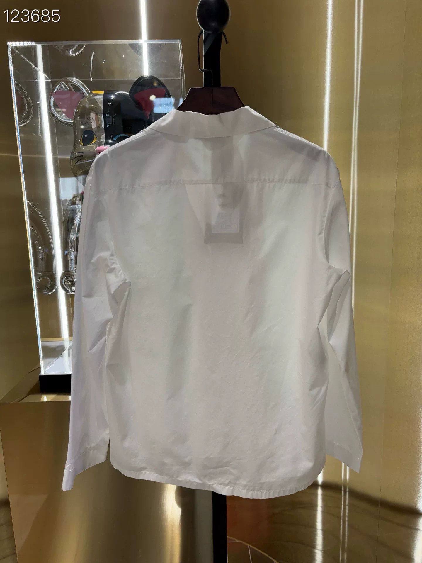 Miu Miu Miu Miu White Letter Pocket Shirt 36 Size XS / US 0-2 / IT 36-38 - 2 Thumbnail