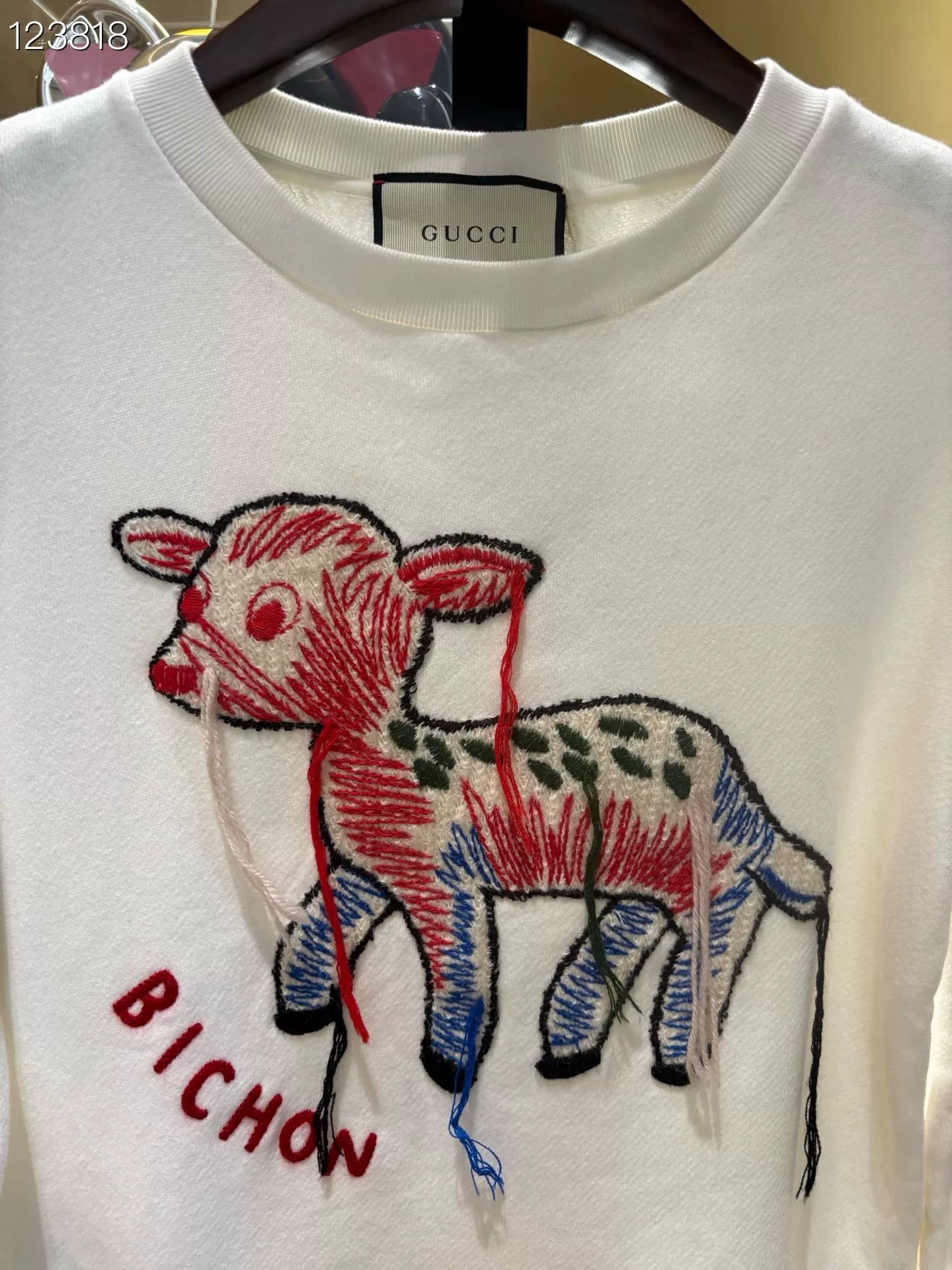 Gucci Gucci Deer Embroidery Fringe Sweatshirt Size XS / US 0-2 / IT 36-38 - 3 Thumbnail