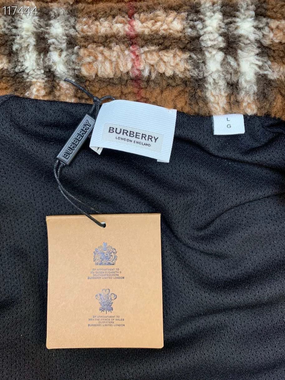 Burberry Burberry Checked Turtleneck Fleece Jacket Size US L / EU 52-54 / 3 - 3 Thumbnail