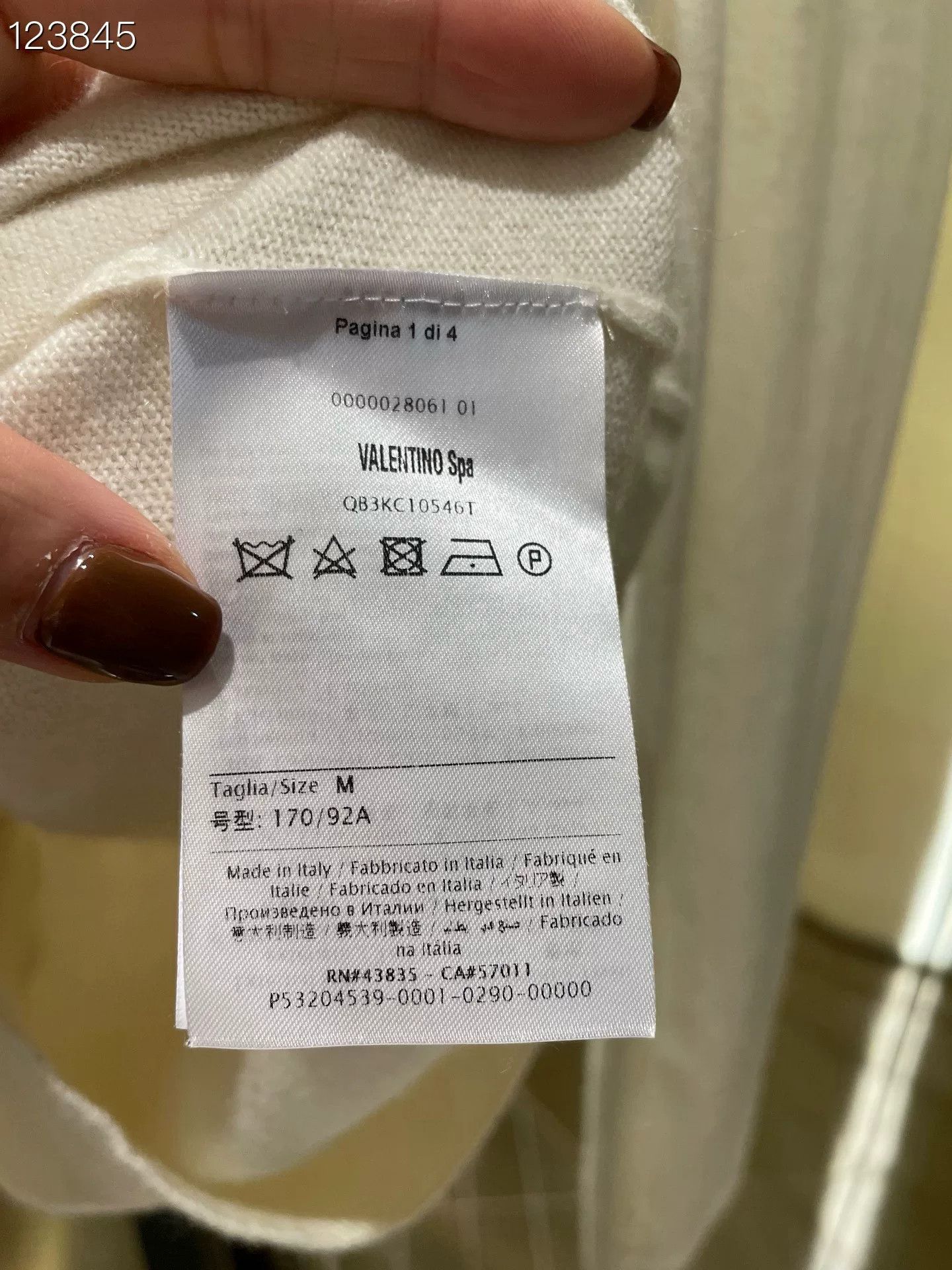 Valentino Valentino VLTN Letter Sweater Size US M / EU 48-50 / 2 - 4 Thumbnail