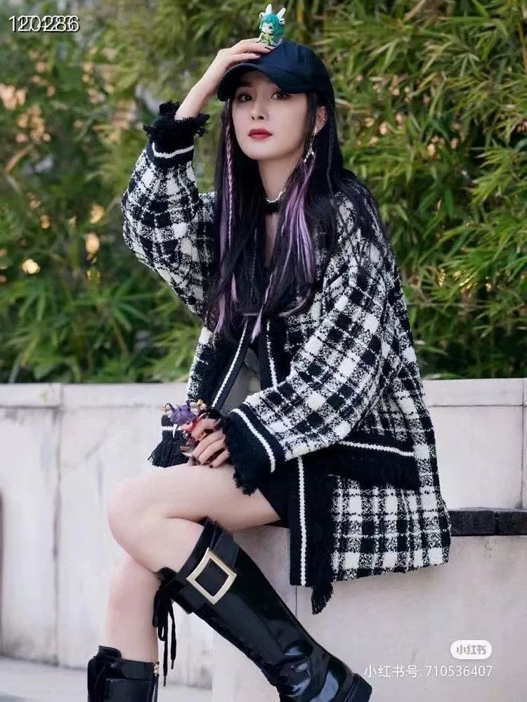 Gucci Gucci Women's Black White Plaid Tweed Coat Size XS / US 0-2 / IT 36-38 - 7 Thumbnail
