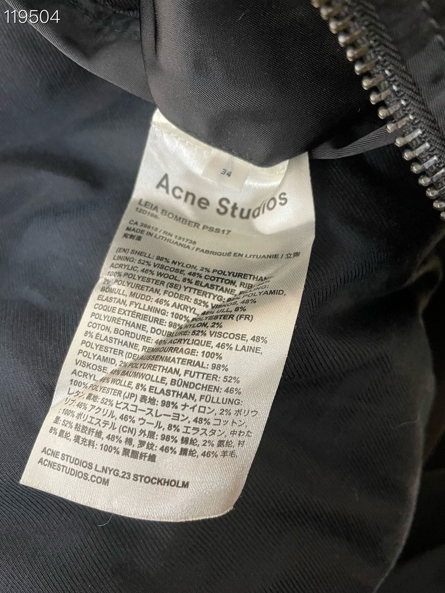 Acne Studios Acne Women's Pilot Jacket Size 34 Size XXS / US 00 / IT 34 - 4 Thumbnail