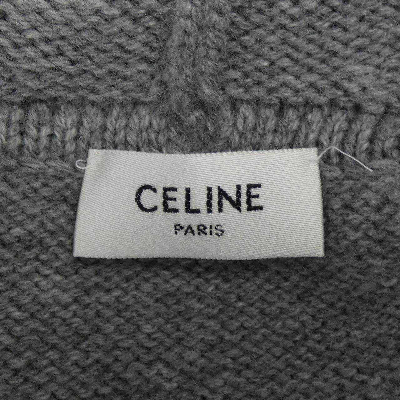 Celine Celine CELINE Triomphe Cashmere Blend Hoodie Textile Sweatshirts & Hoodies 2AD5O048T DUTY FREE for USA Size ONE SIZE - 4 Thumbnail