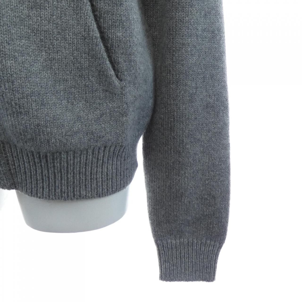 Celine Celine CELINE Triomphe Cashmere Blend Hoodie Textile Sweatshirts & Hoodies 2AD5O048T DUTY FREE for USA Size ONE SIZE - 6 Thumbnail