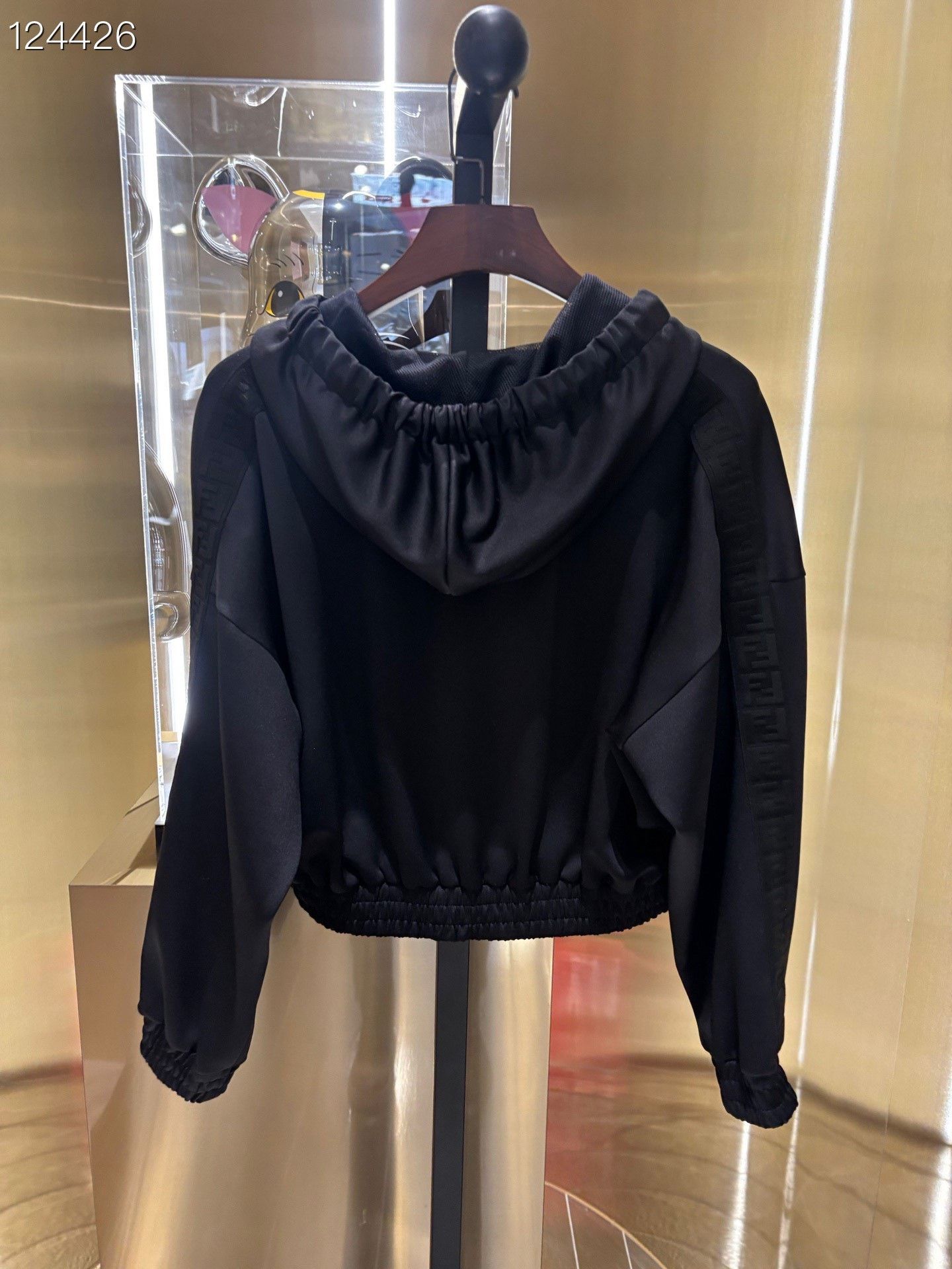 Fendi Fendi Women's Side Logo Cropped Hoodie Size M / US 6-8 / IT 42-44 - 2 Thumbnail
