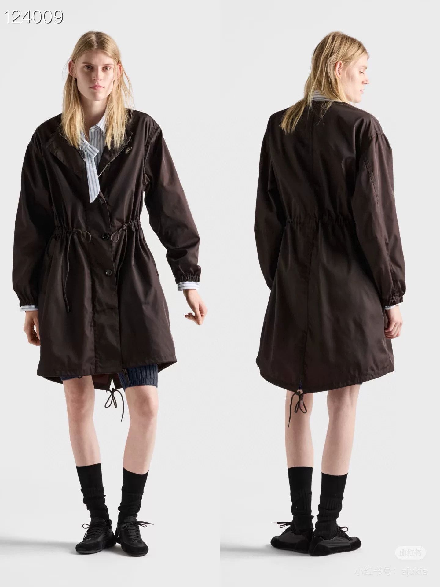 Prada Prada Unisex Nylon Long Trench Coat Size US M / EU 48-50 / 2 - 8 Thumbnail