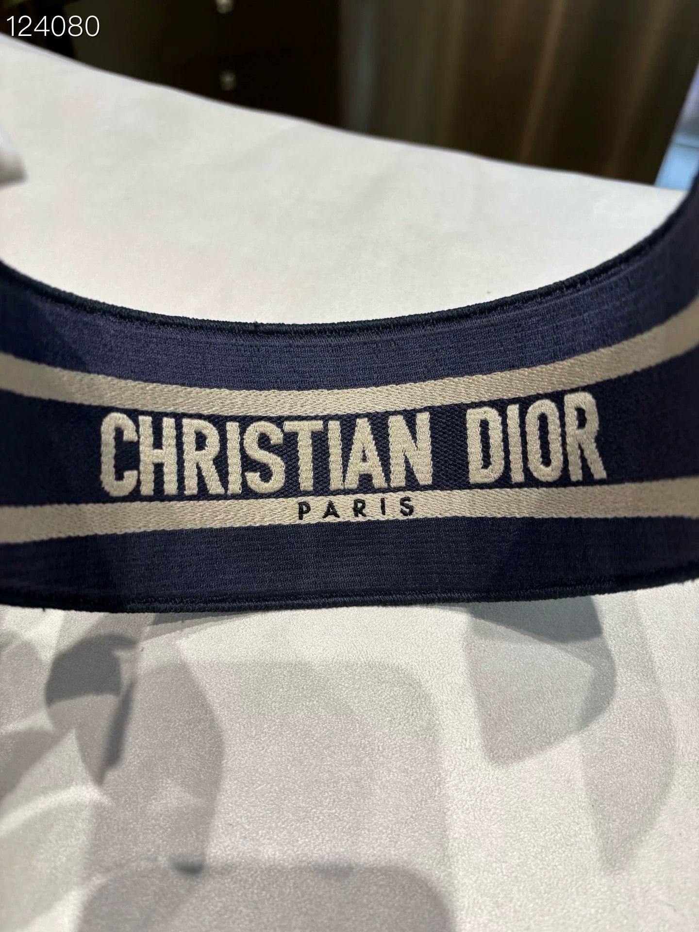 Dior Dior Oblique Logo Embroidered Wide Headband Size ONE SIZE - 3 Thumbnail