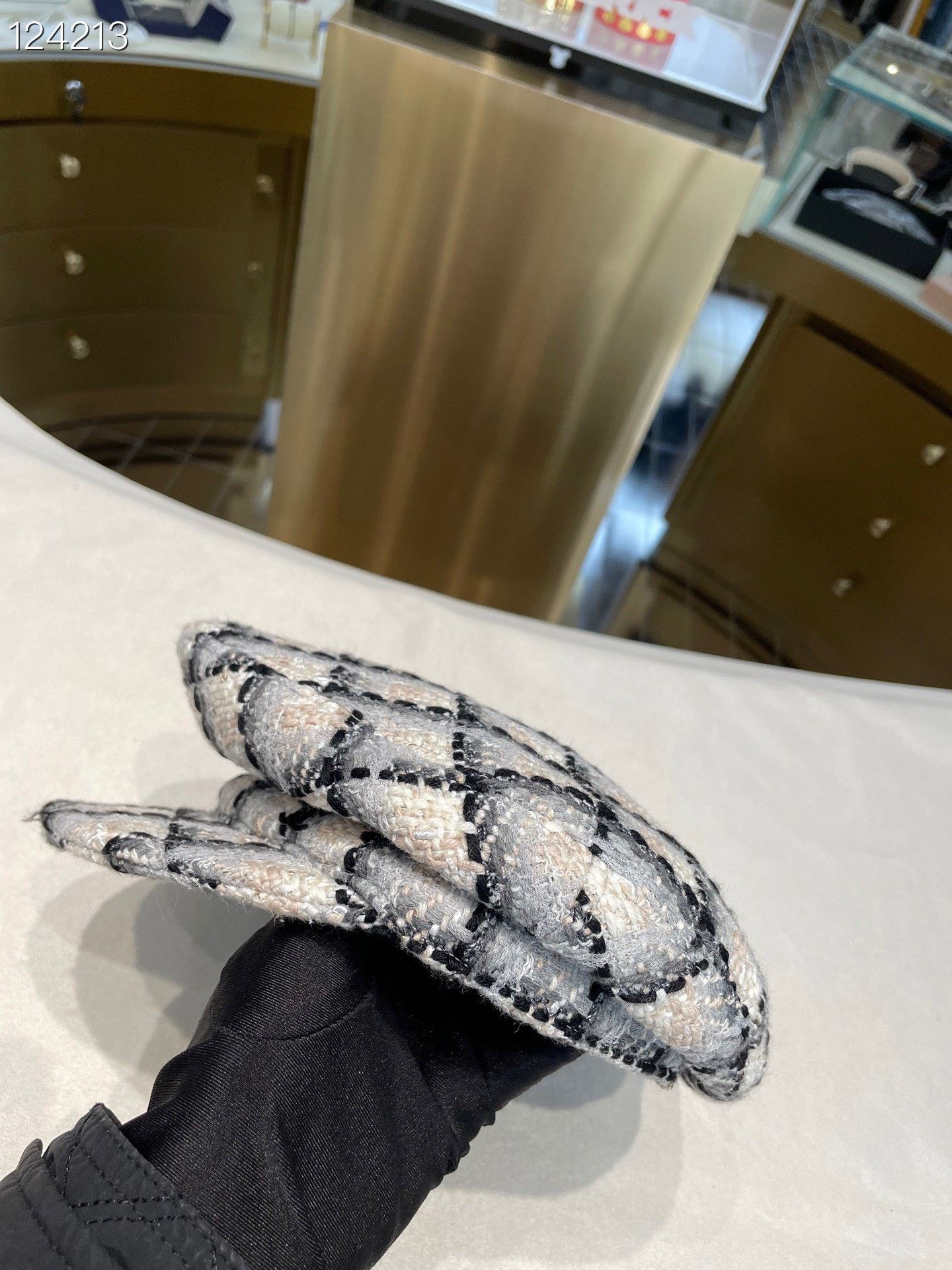 Chanel Chanel 22K Tweed Plaid Newsboy Cap Size ONE SIZE - 2 Thumbnail