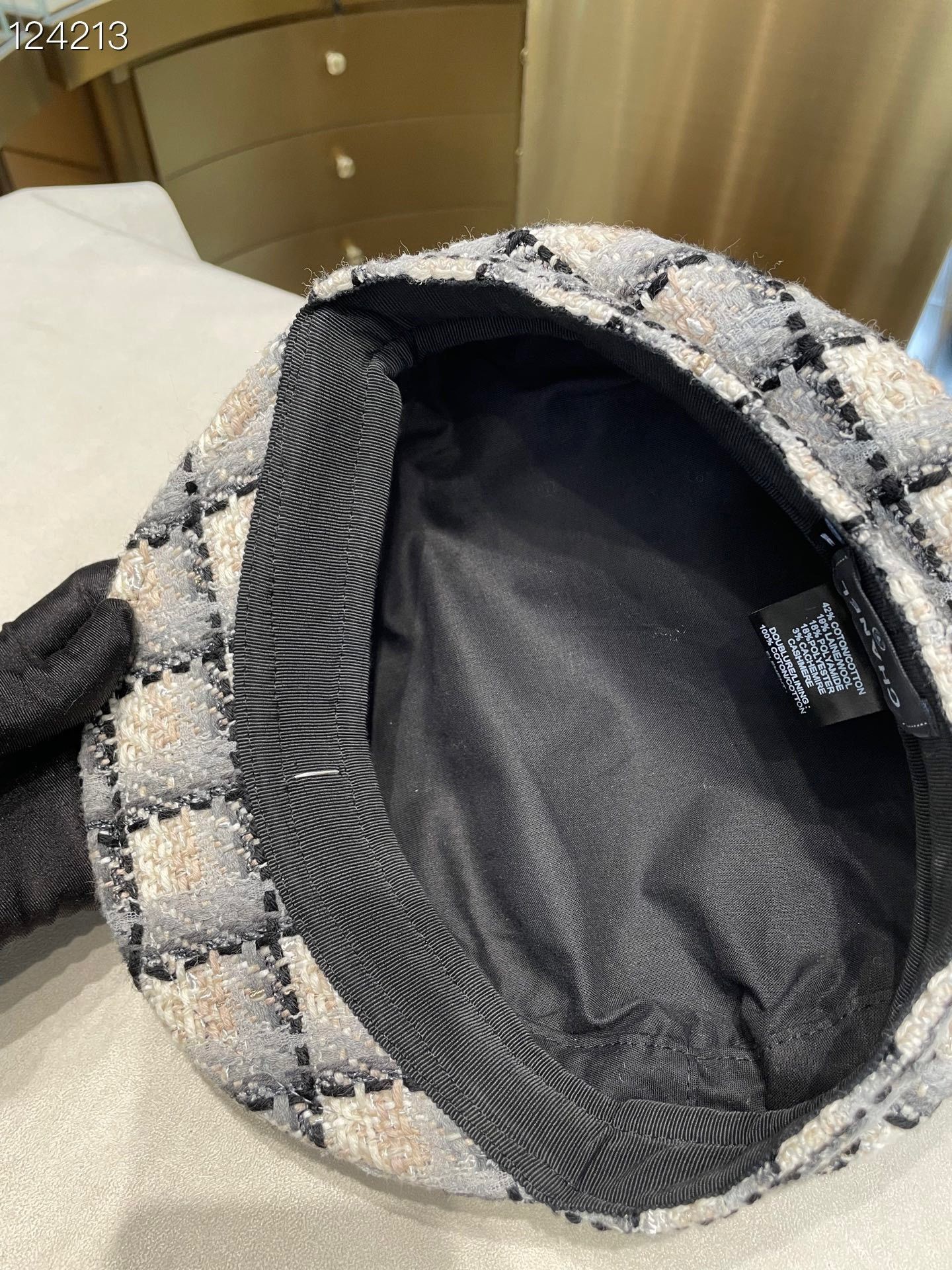 Chanel Chanel 22K Tweed Plaid Newsboy Cap Size ONE SIZE - 5 Thumbnail