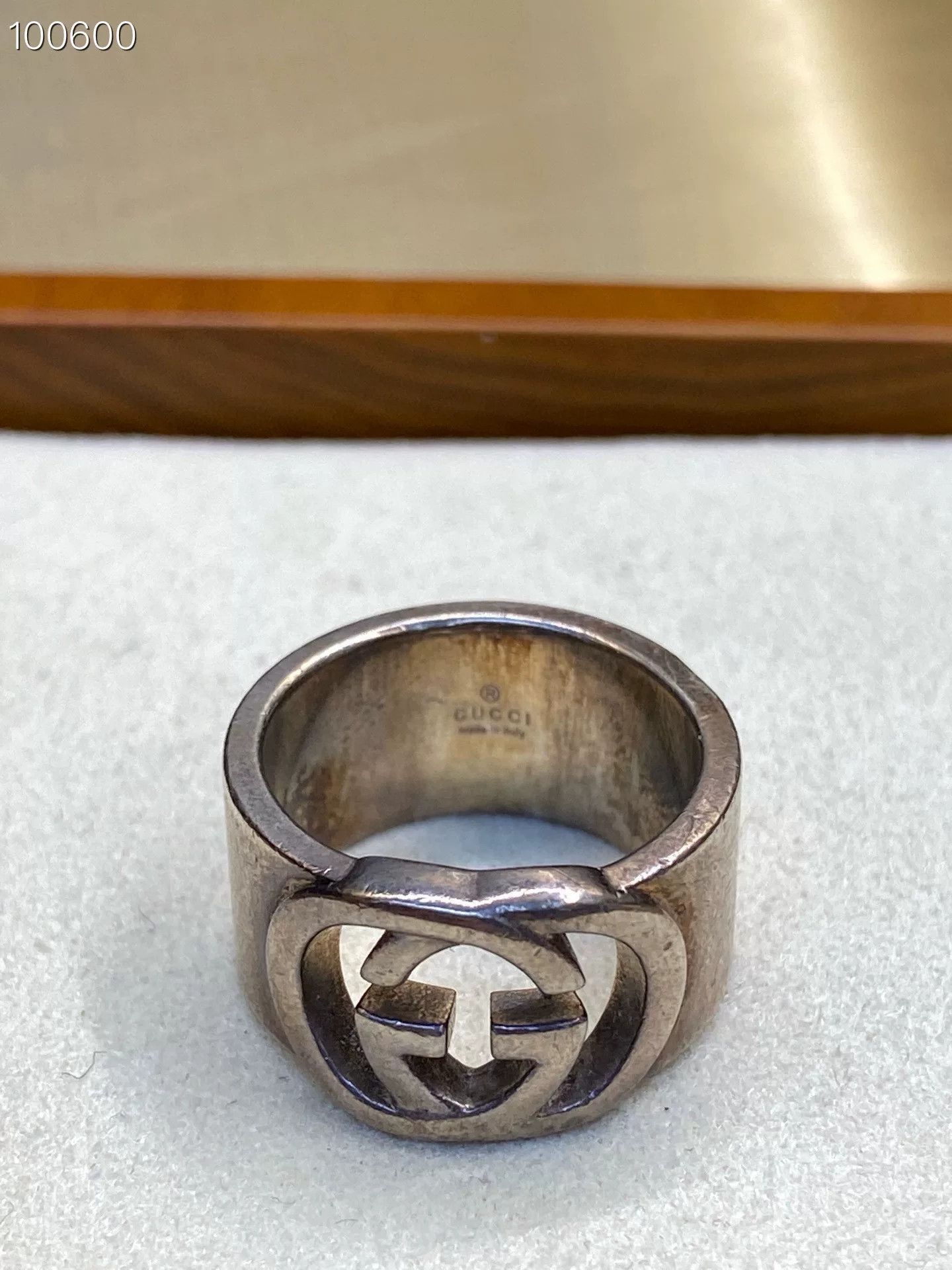 Gucci Gucci Wide Band 925 Silver Ring Size ONE SIZE - 4 Thumbnail