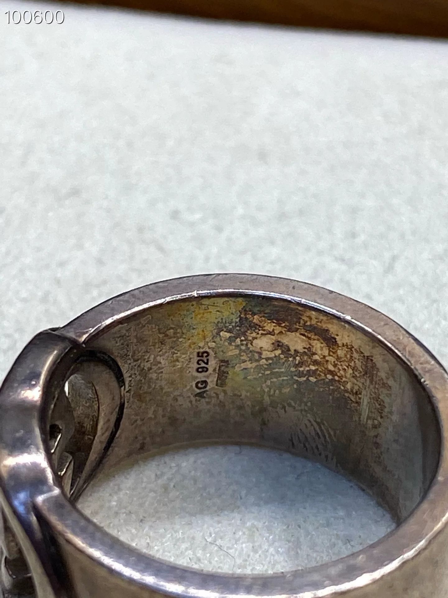 Gucci Gucci Wide Band 925 Silver Ring Size ONE SIZE - 5 Thumbnail