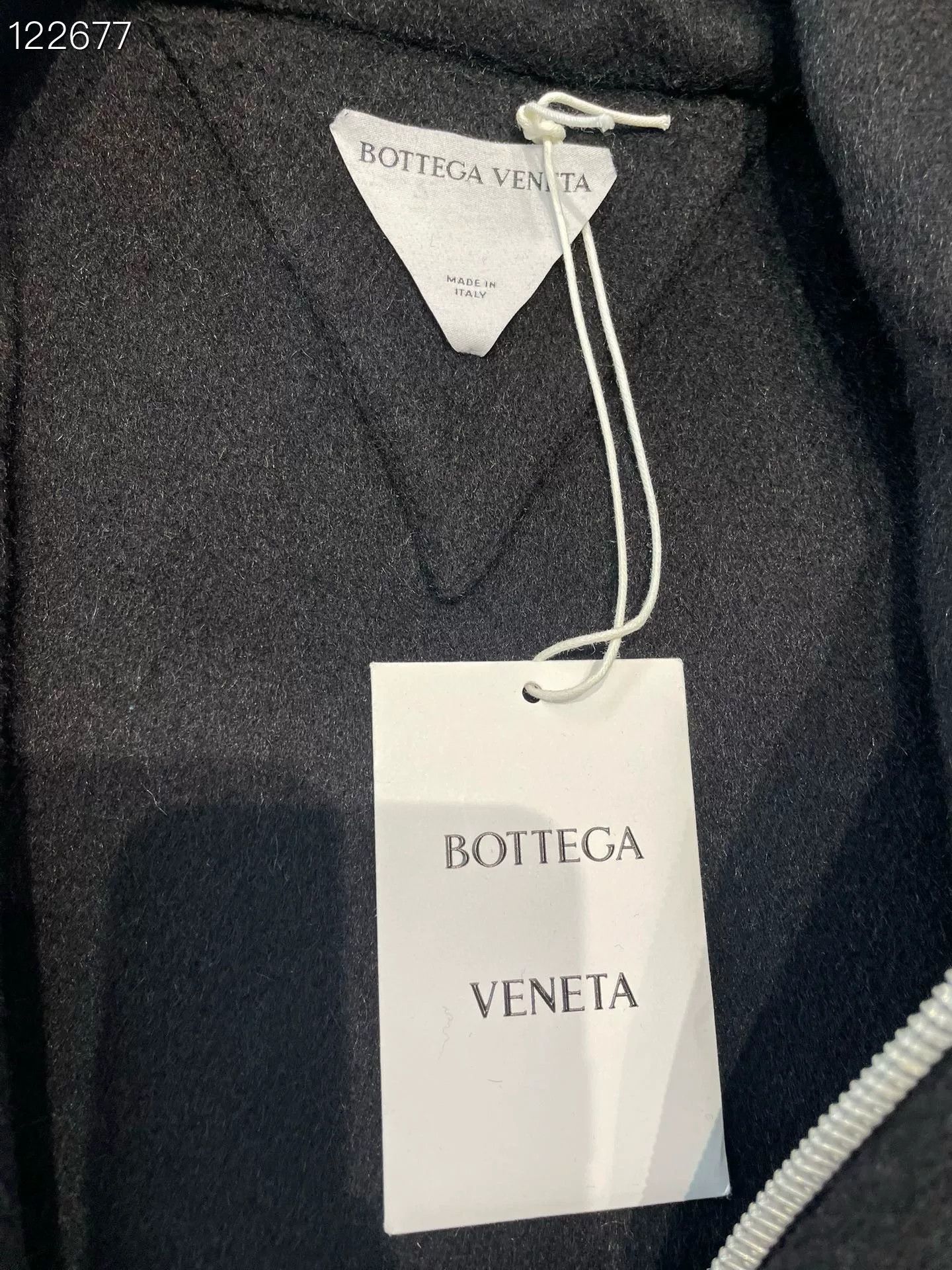 Bottega Veneta Bv 040073H66 Black Woolen Zip Coat Size US S / EU 44-46 / 1 - 4 Thumbnail
