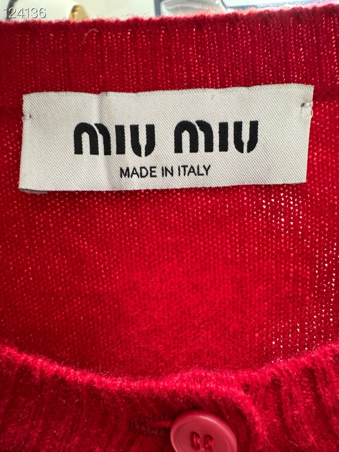 Miu Miu Miu Miu 24 Runway Red Cashmere Cardigan Size M / US 6-8 / IT 42-44 - 3 Thumbnail